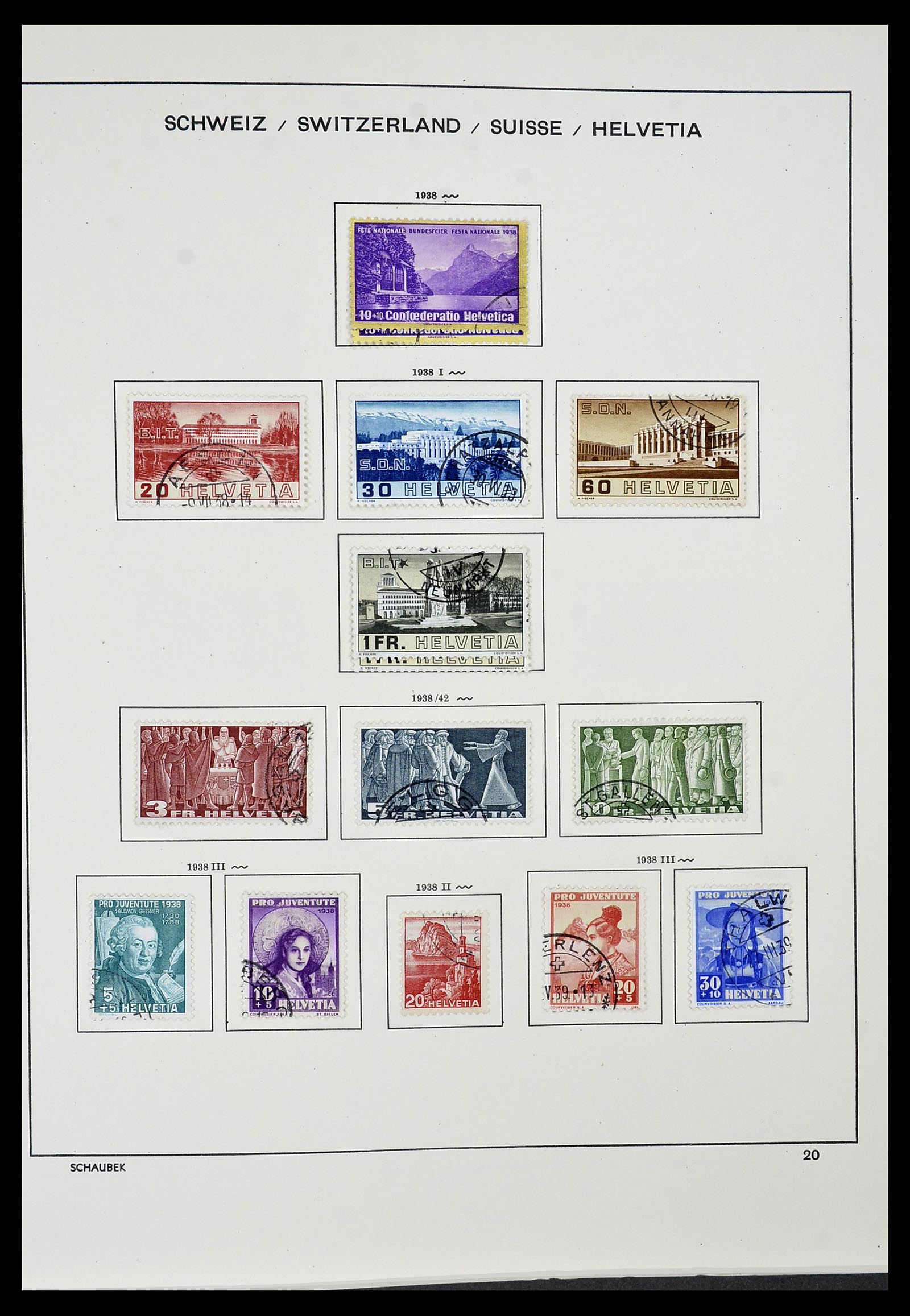 34436 016 - Stamp Collection 34436 Switzerland 1854-2016.