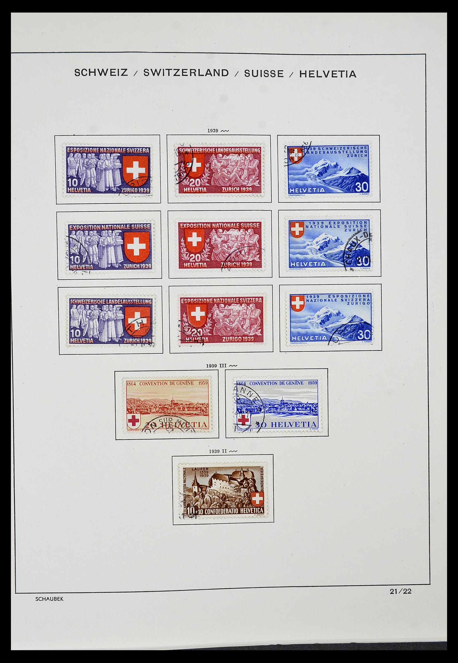 34436 017 - Stamp Collection 34436 Switzerland 1854-2016.