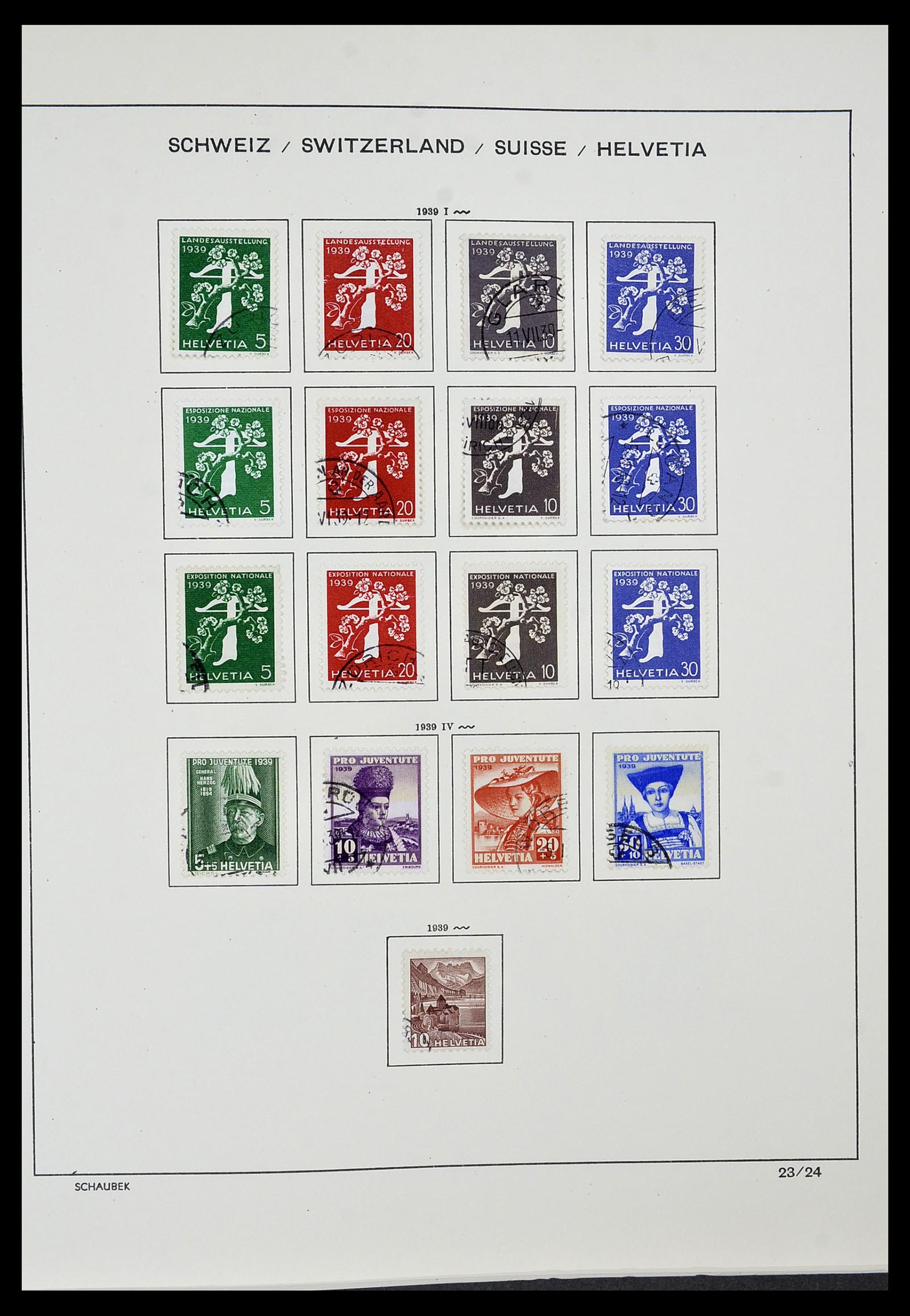 34436 019 - Stamp Collection 34436 Switzerland 1854-2016.