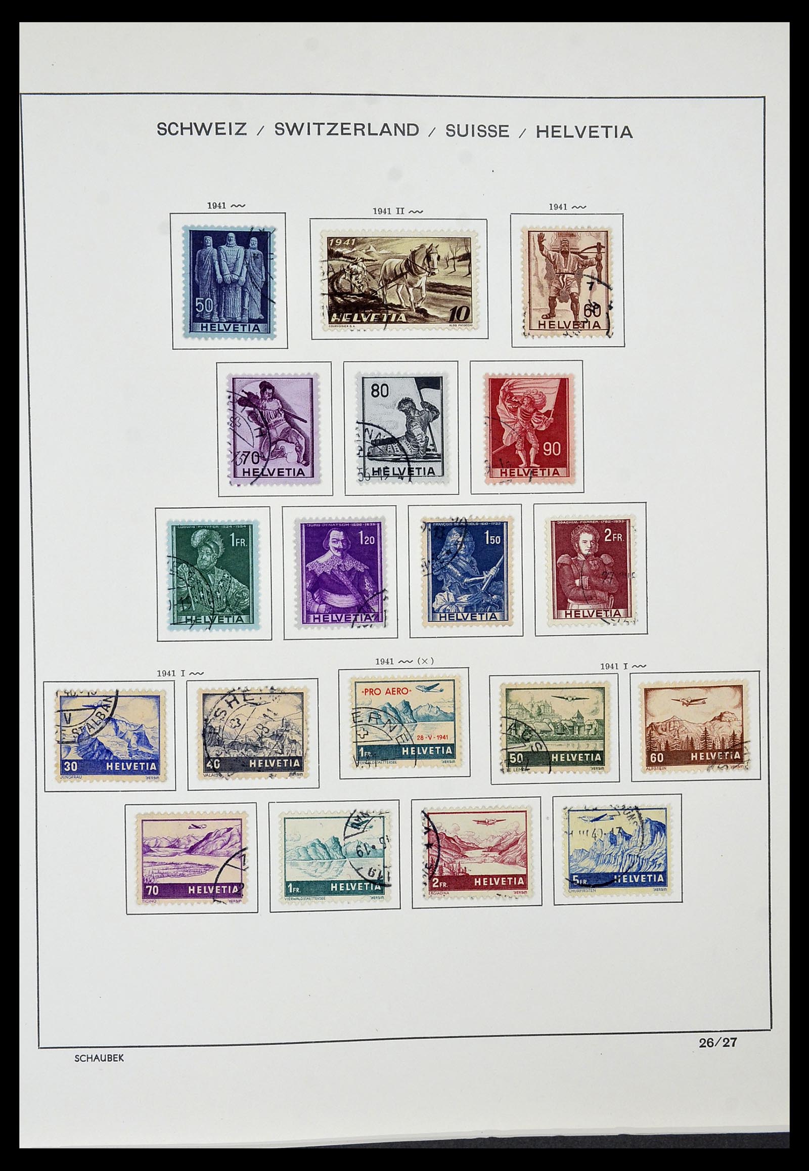 34436 021 - Postzegelverzameling 34436 Zwitserland 1854-2016.