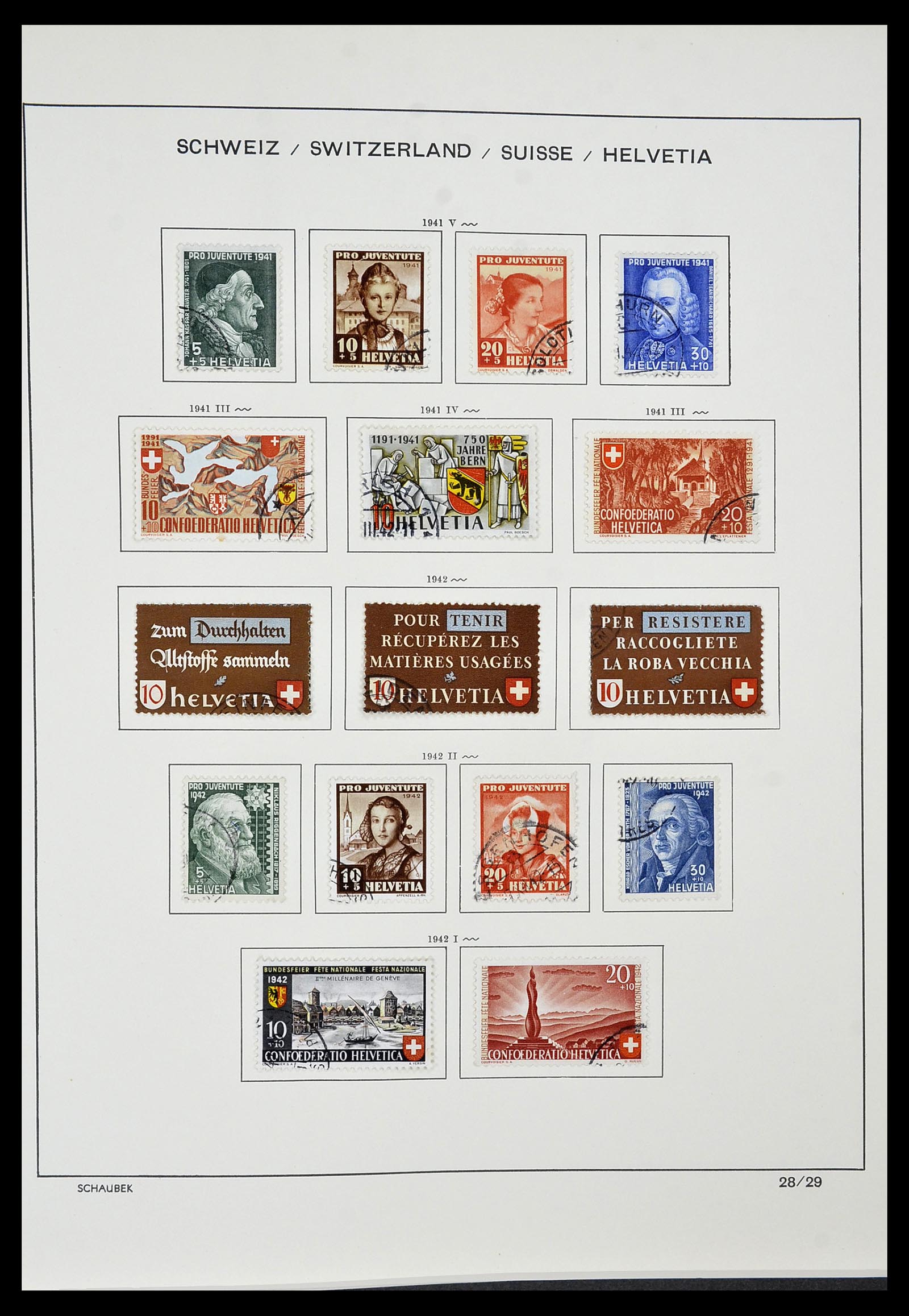 34436 022 - Stamp Collection 34436 Switzerland 1854-2016.