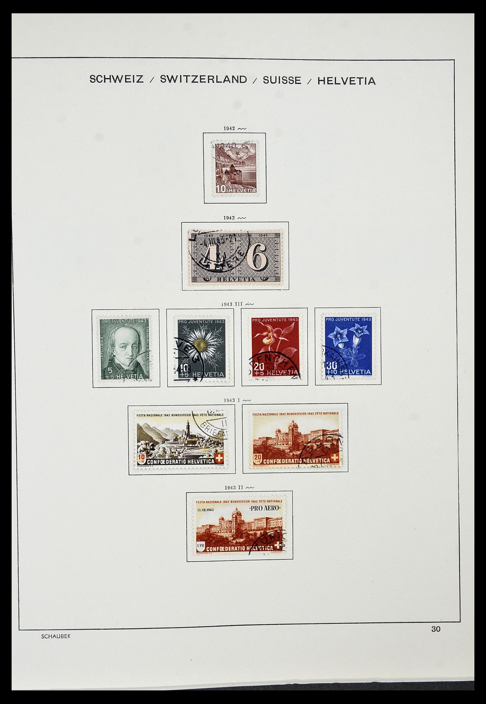 34436 023 - Stamp Collection 34436 Switzerland 1854-2016.
