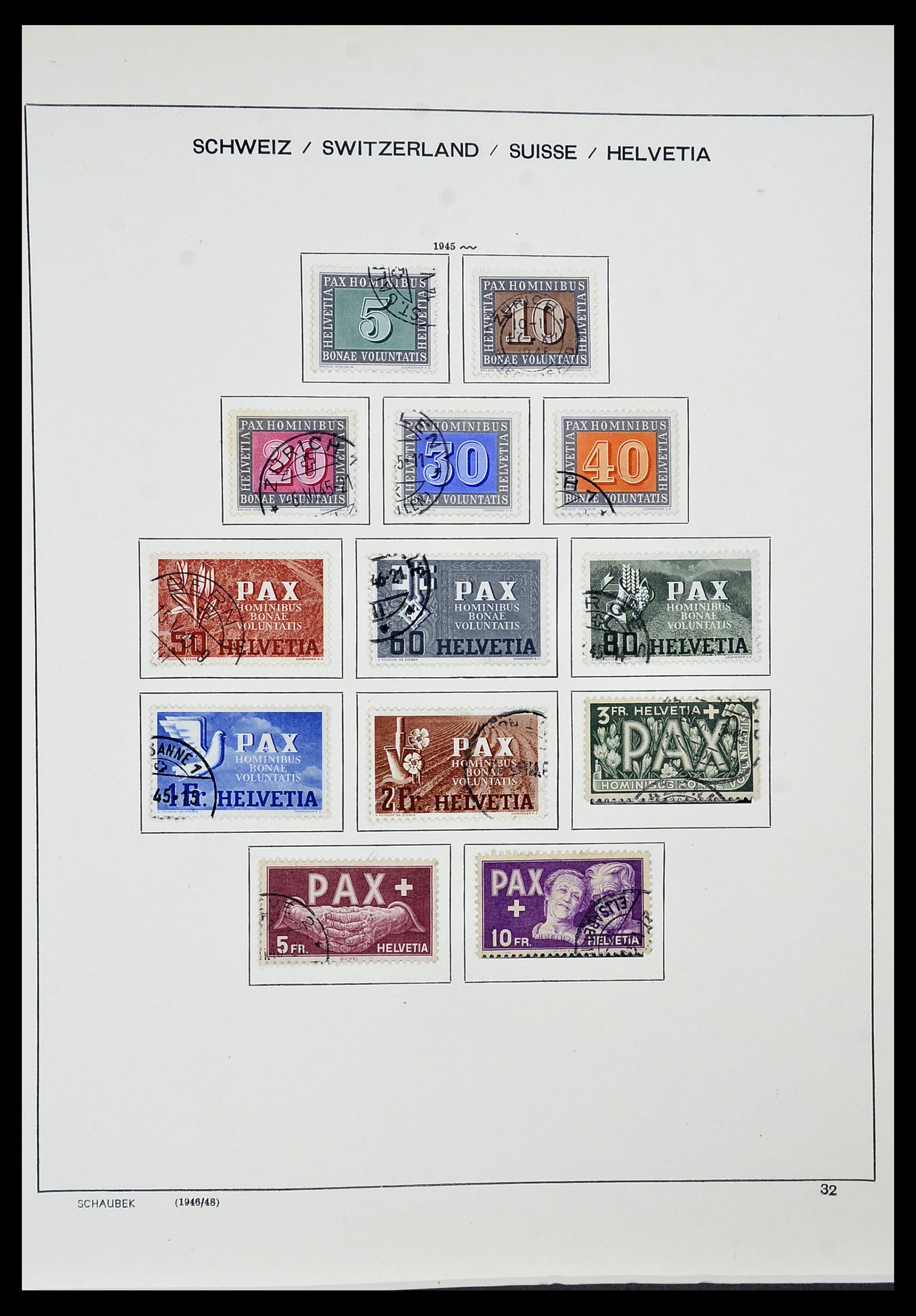 34436 025 - Stamp Collection 34436 Switzerland 1854-2016.