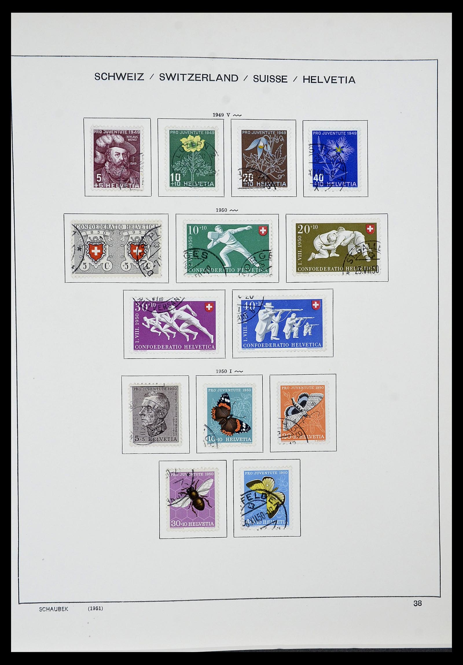 34436 032 - Stamp Collection 34436 Switzerland 1854-2016.
