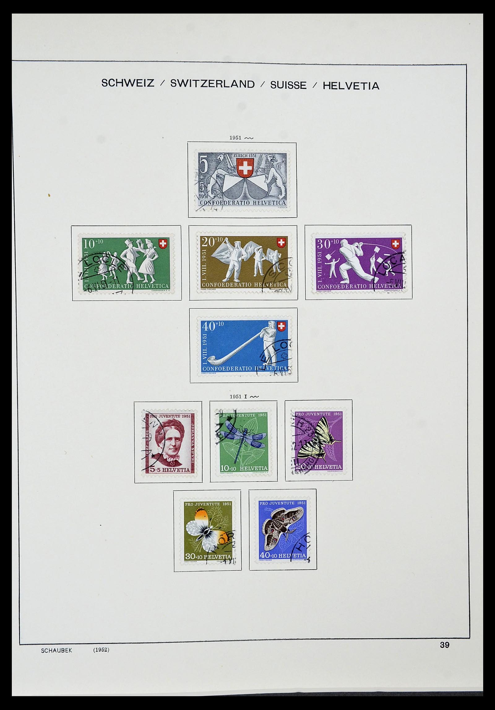 34436 033 - Stamp Collection 34436 Switzerland 1854-2016.