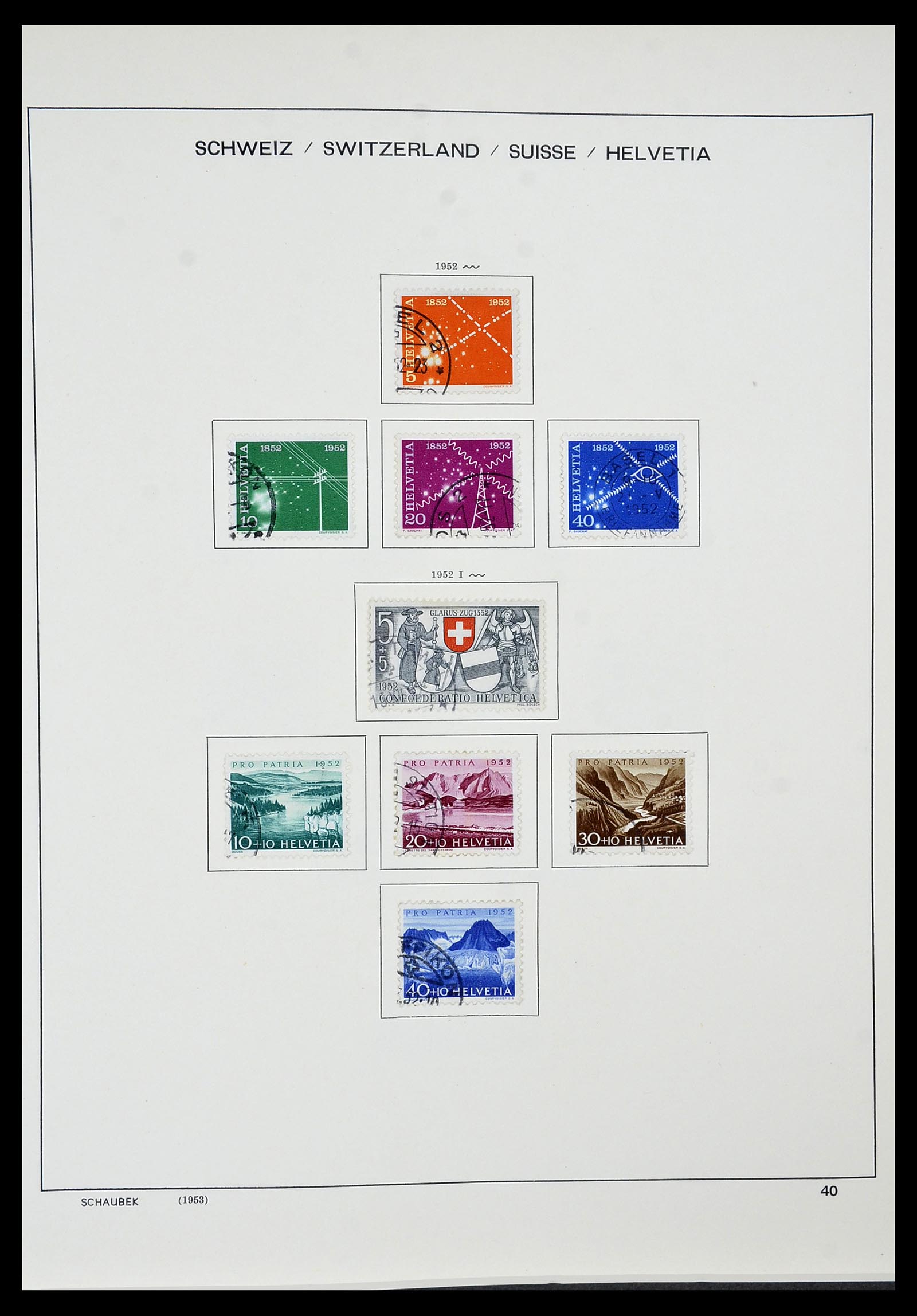 34436 034 - Postzegelverzameling 34436 Zwitserland 1854-2016.