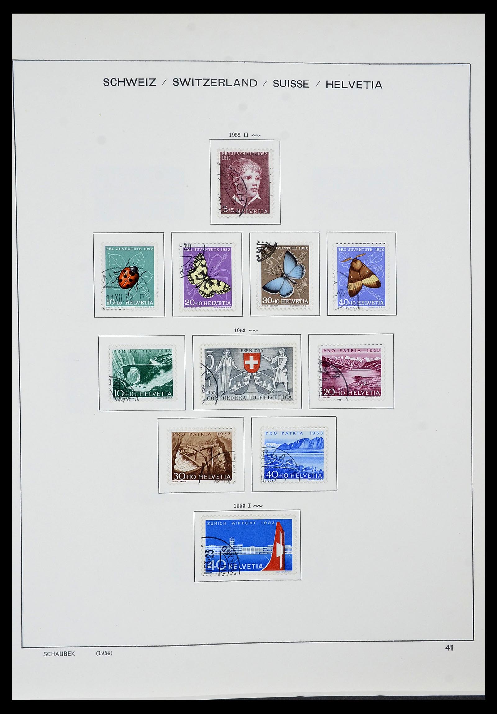 34436 035 - Stamp Collection 34436 Switzerland 1854-2016.