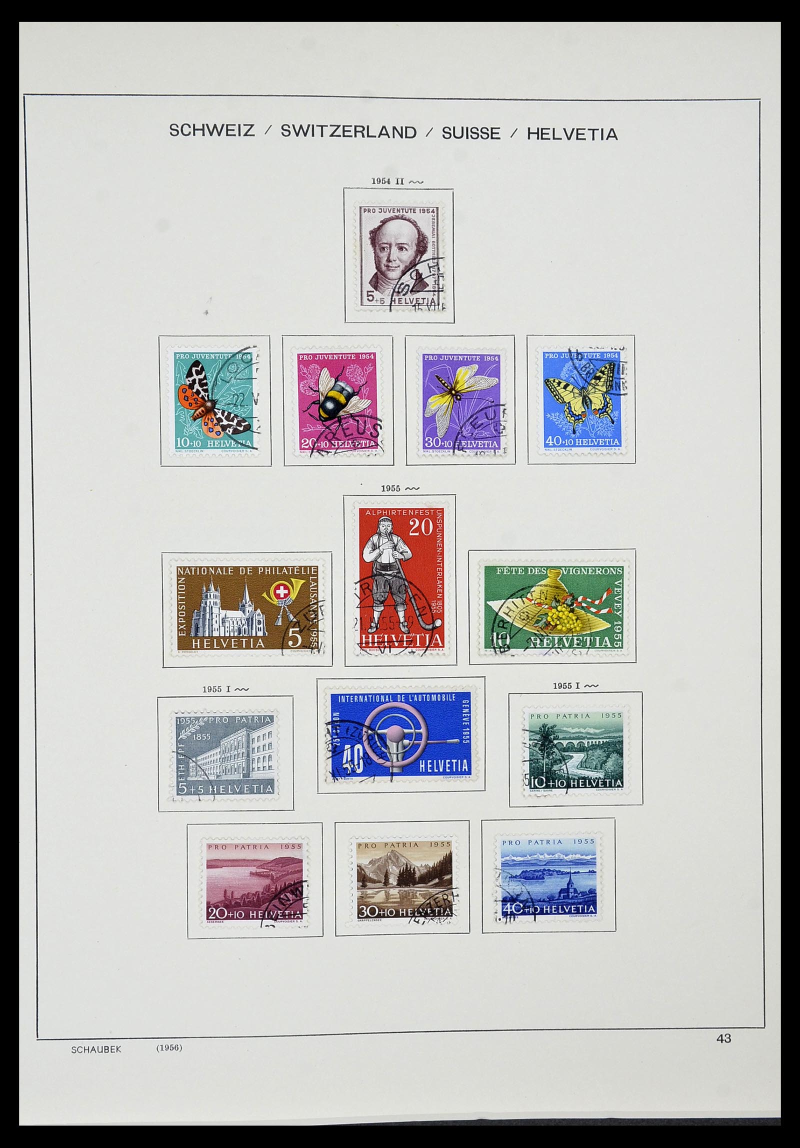 34436 037 - Stamp Collection 34436 Switzerland 1854-2016.