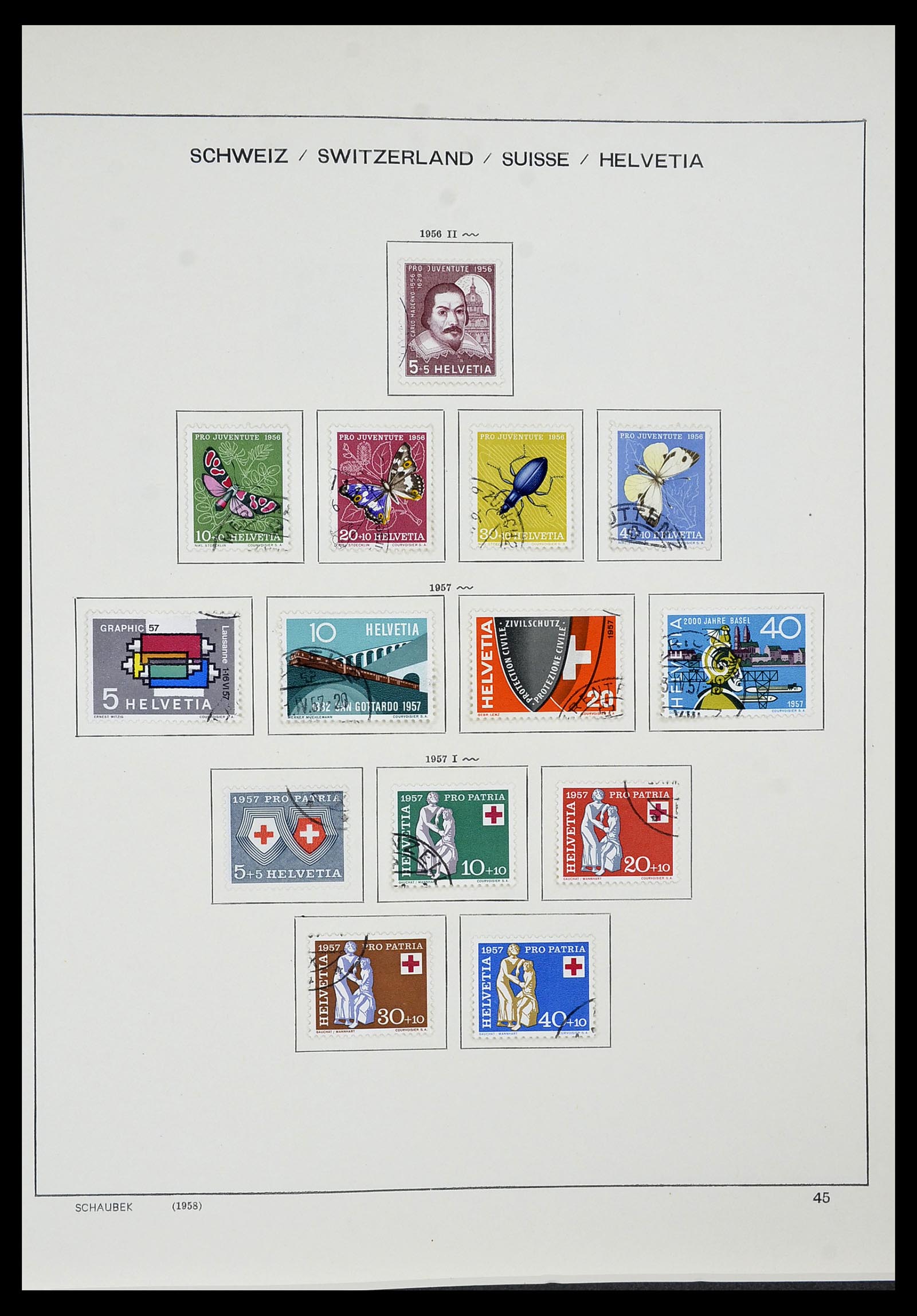34436 039 - Stamp Collection 34436 Switzerland 1854-2016.