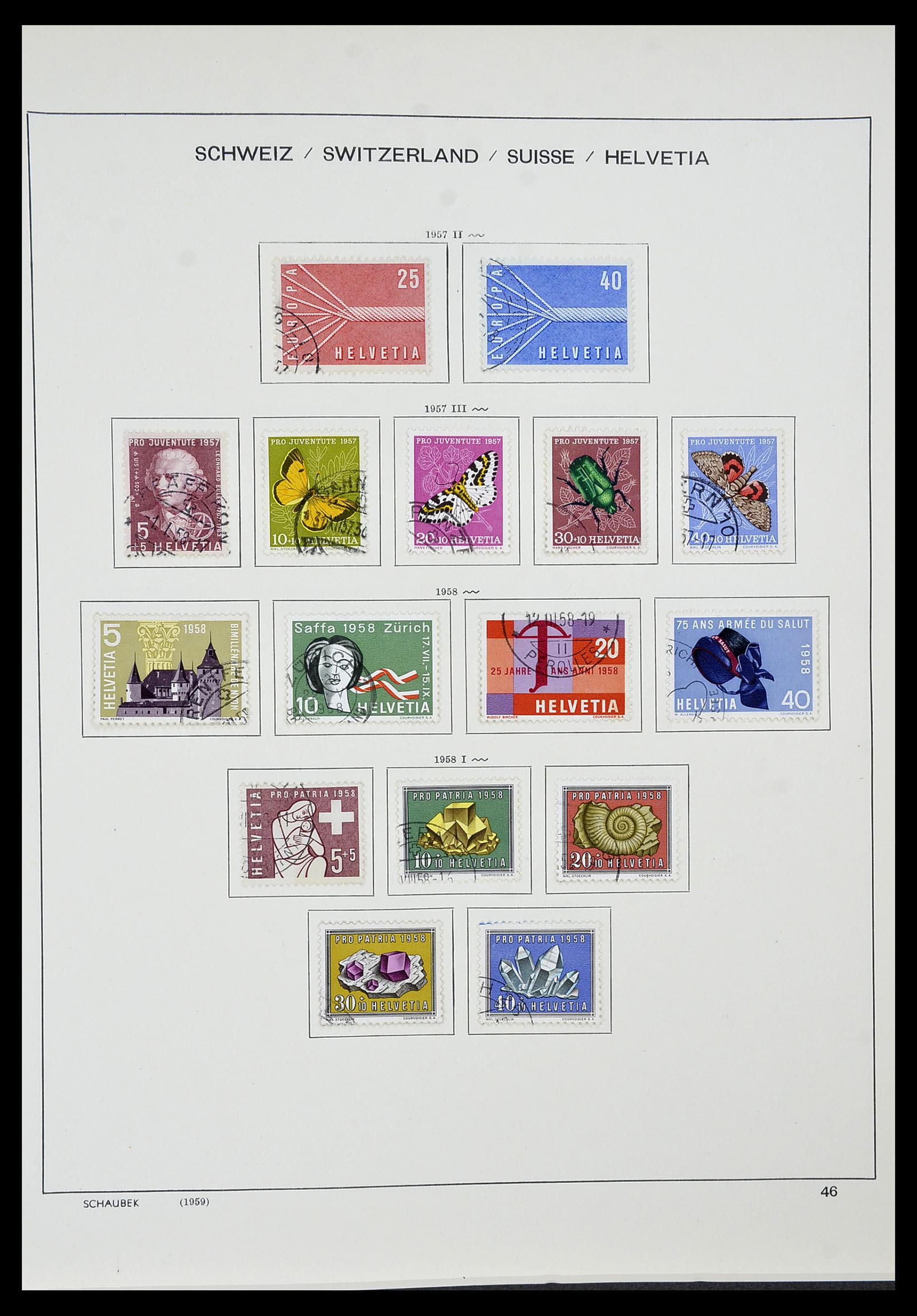 34436 040 - Postzegelverzameling 34436 Zwitserland 1854-2016.