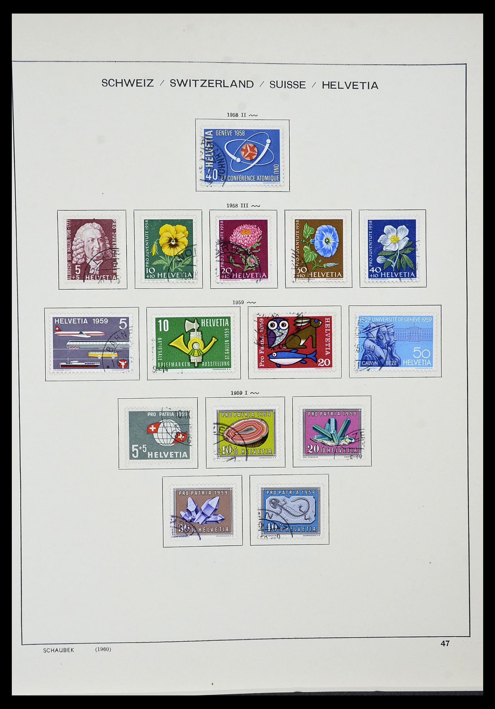 34436 041 - Postzegelverzameling 34436 Zwitserland 1854-2016.
