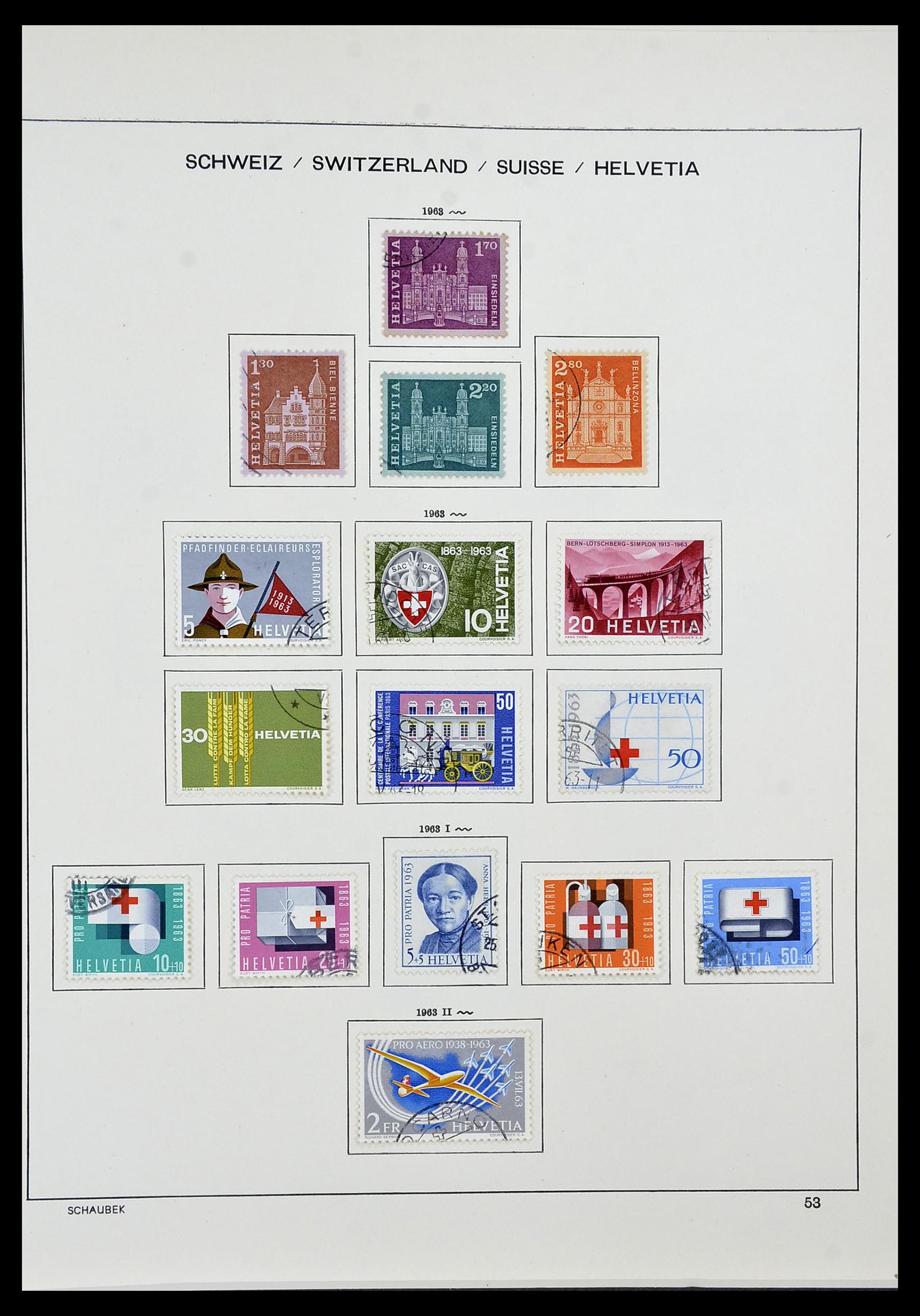 34436 047 - Stamp Collection 34436 Switzerland 1854-2016.
