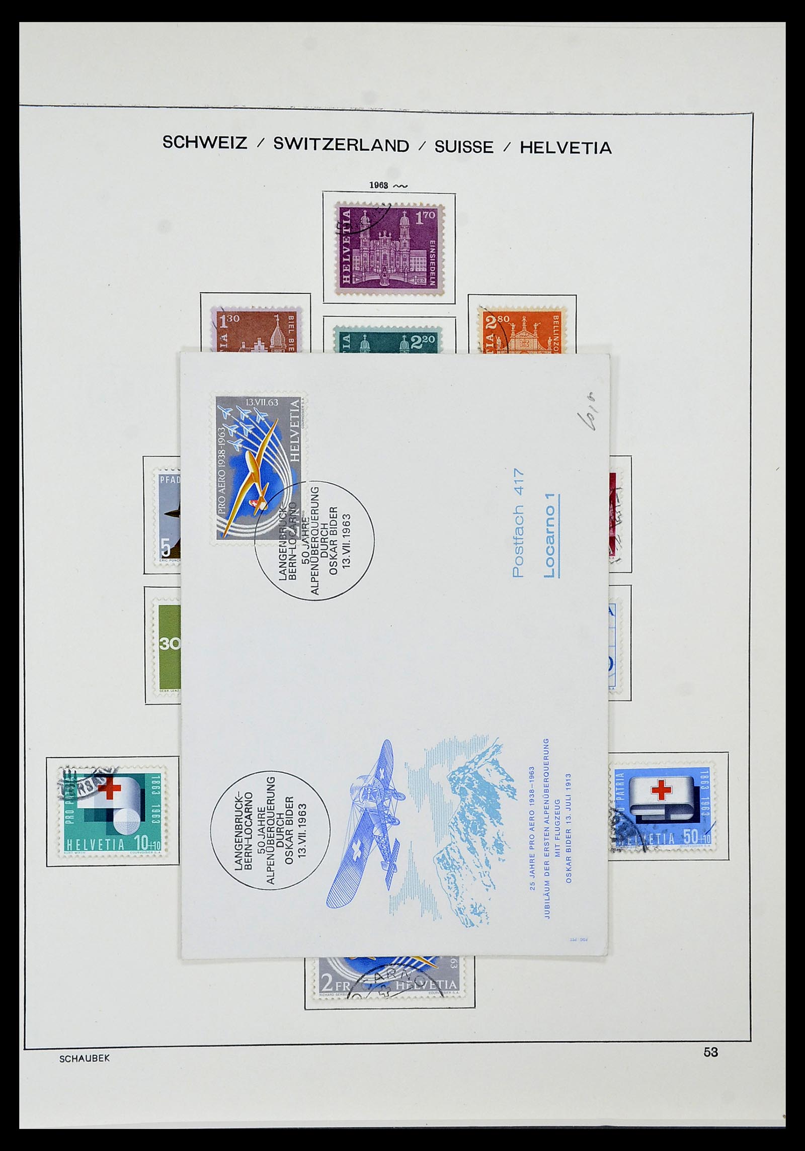 34436 048 - Stamp Collection 34436 Switzerland 1854-2016.