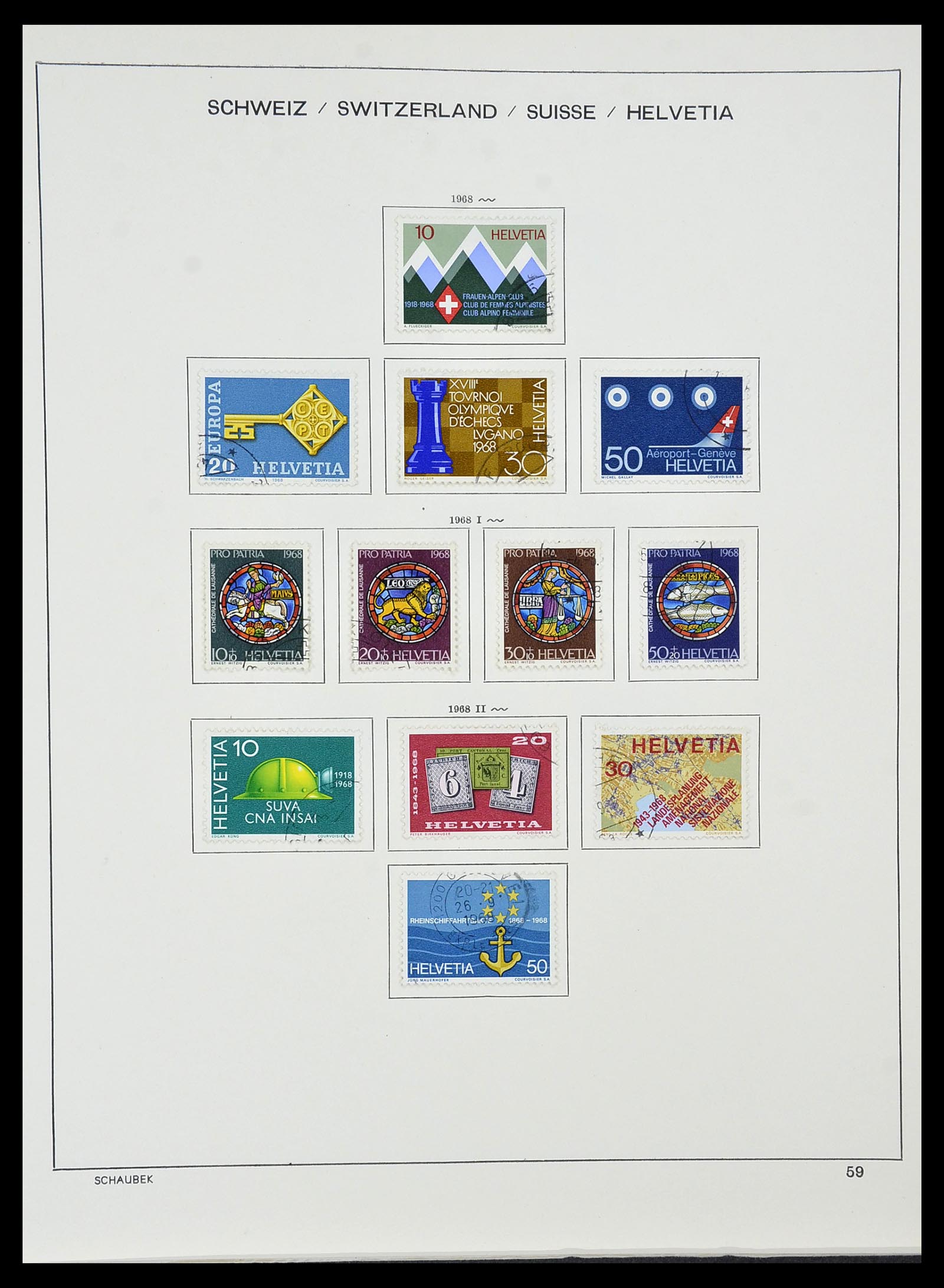 34436 056 - Stamp Collection 34436 Switzerland 1854-2016.