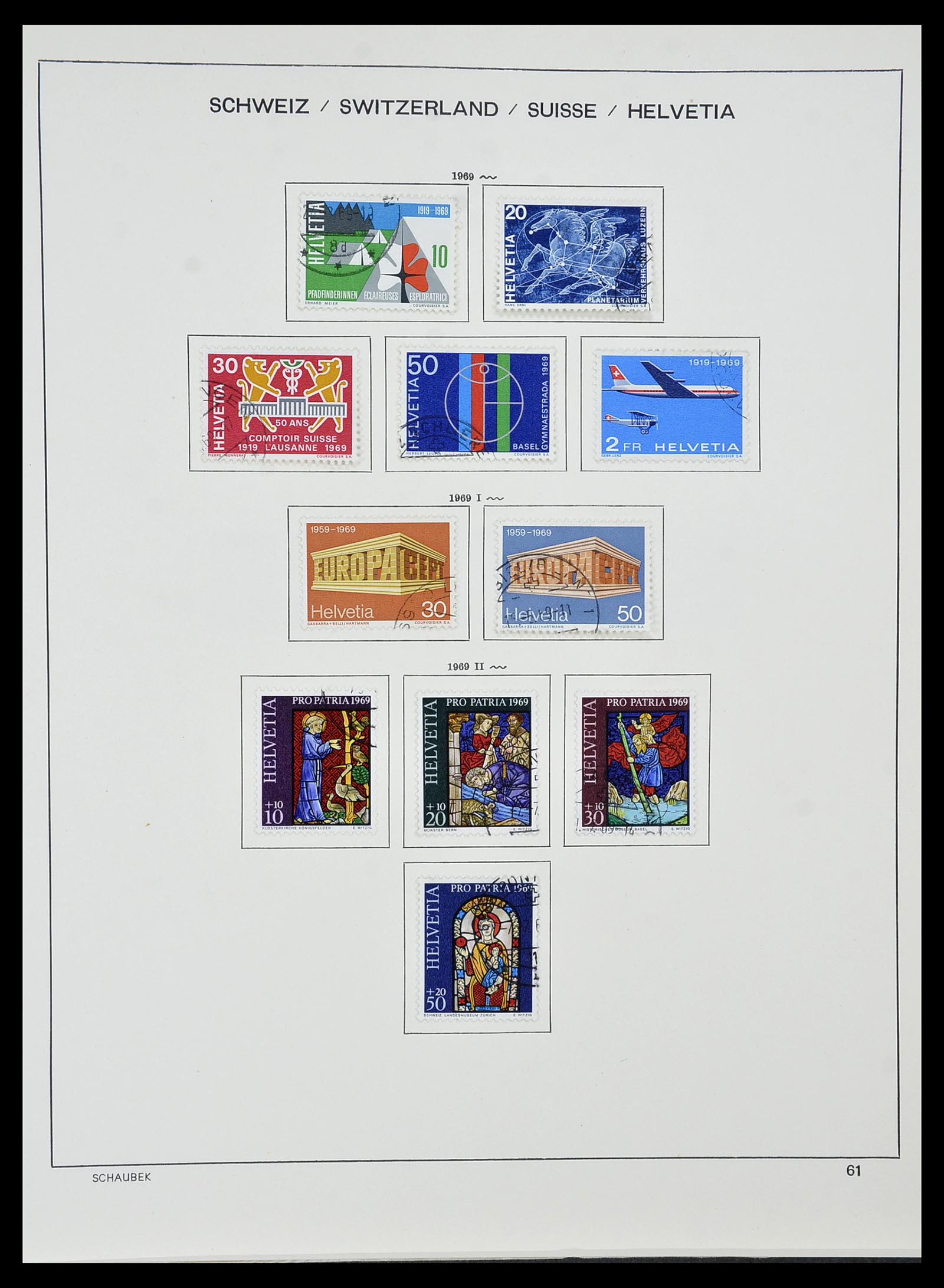 34436 058 - Stamp Collection 34436 Switzerland 1854-2016.