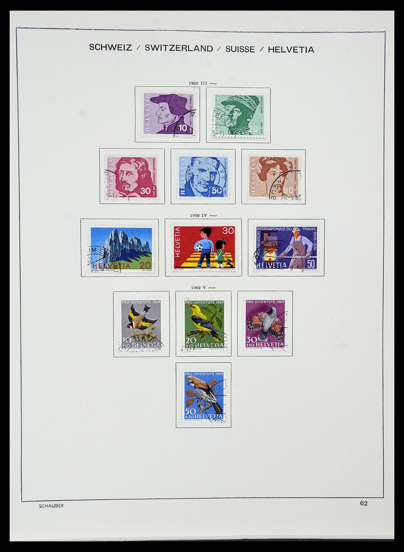 34436 059 - Stamp Collection 34436 Switzerland 1854-2016.