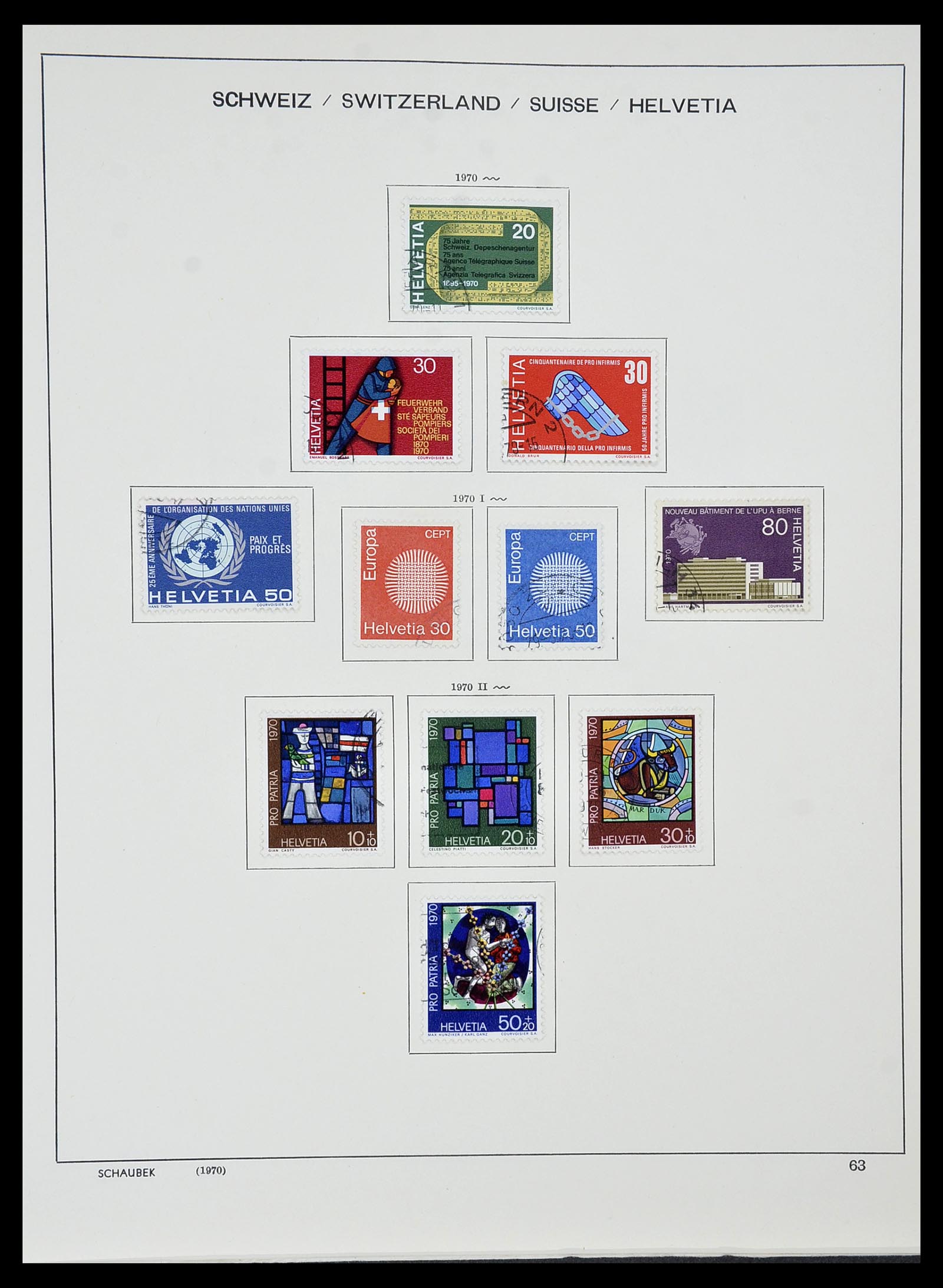 34436 060 - Stamp Collection 34436 Switzerland 1854-2016.
