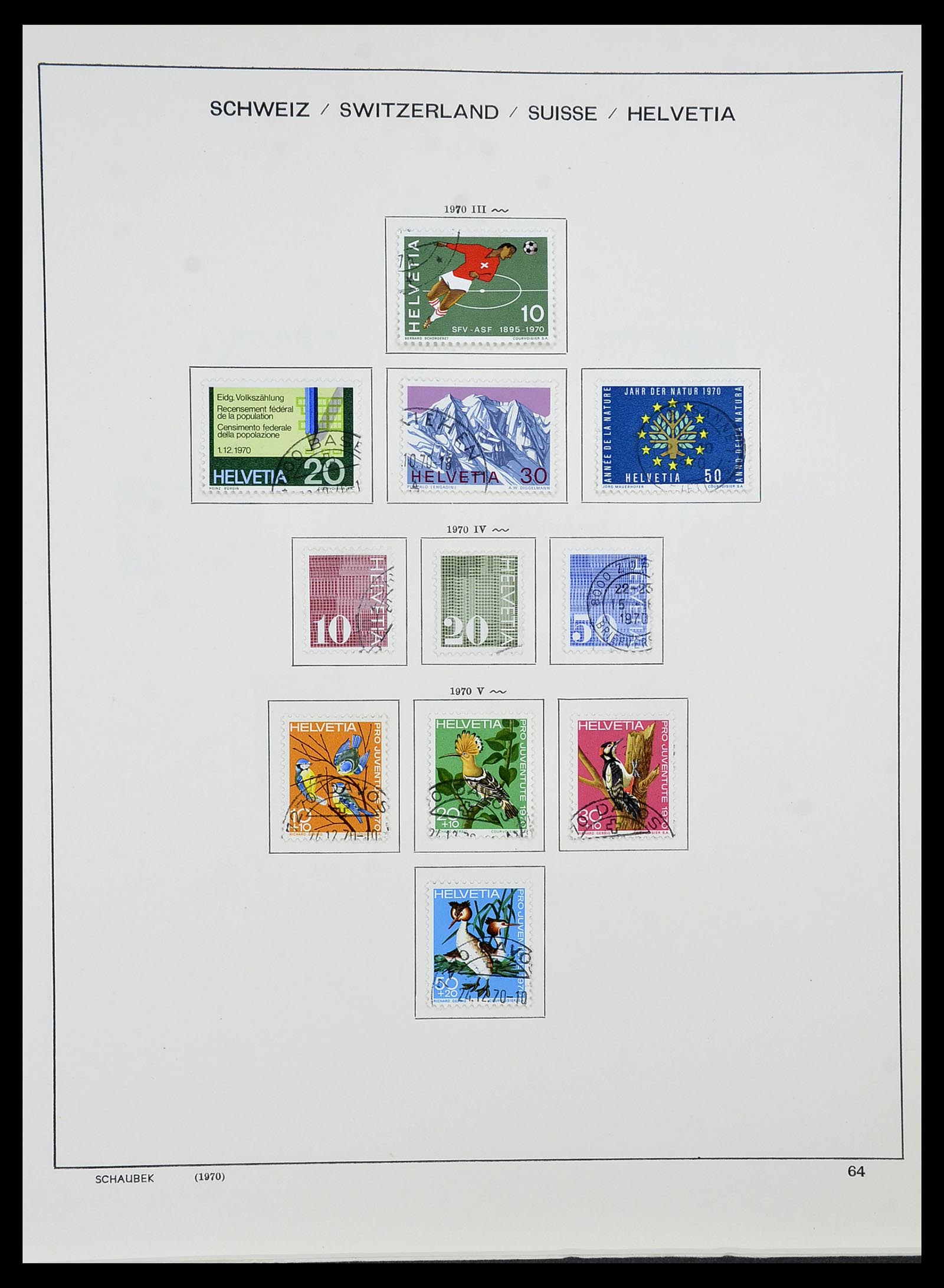 34436 061 - Stamp Collection 34436 Switzerland 1854-2016.