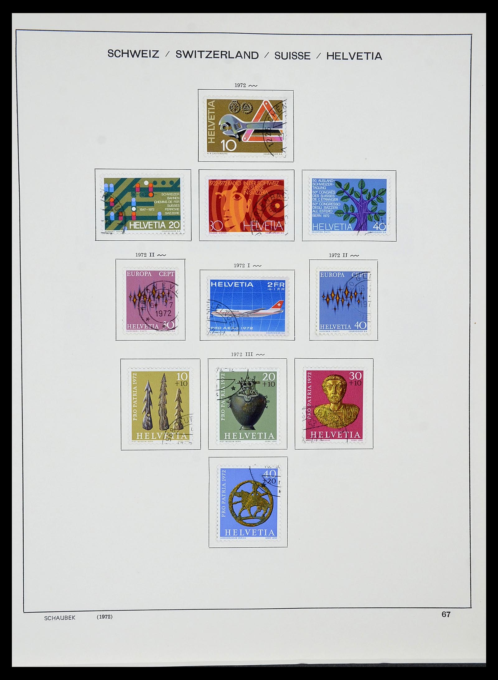 34436 064 - Stamp Collection 34436 Switzerland 1854-2016.