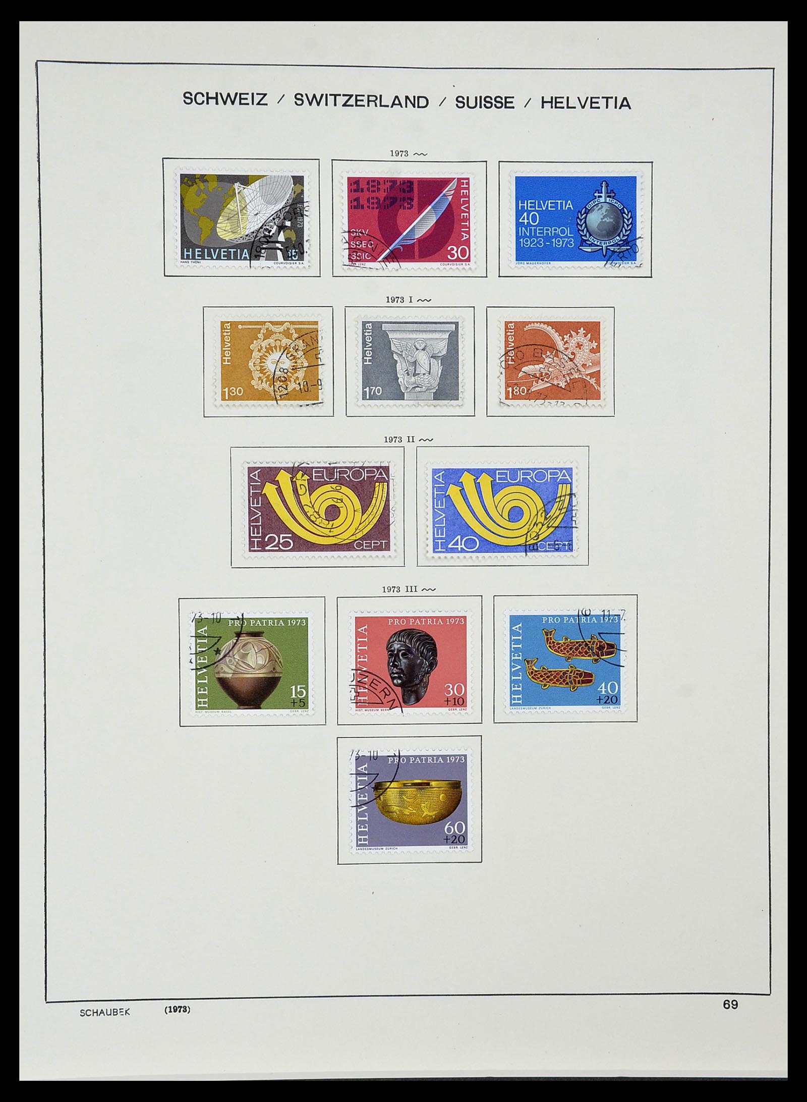 34436 066 - Stamp Collection 34436 Switzerland 1854-2016.