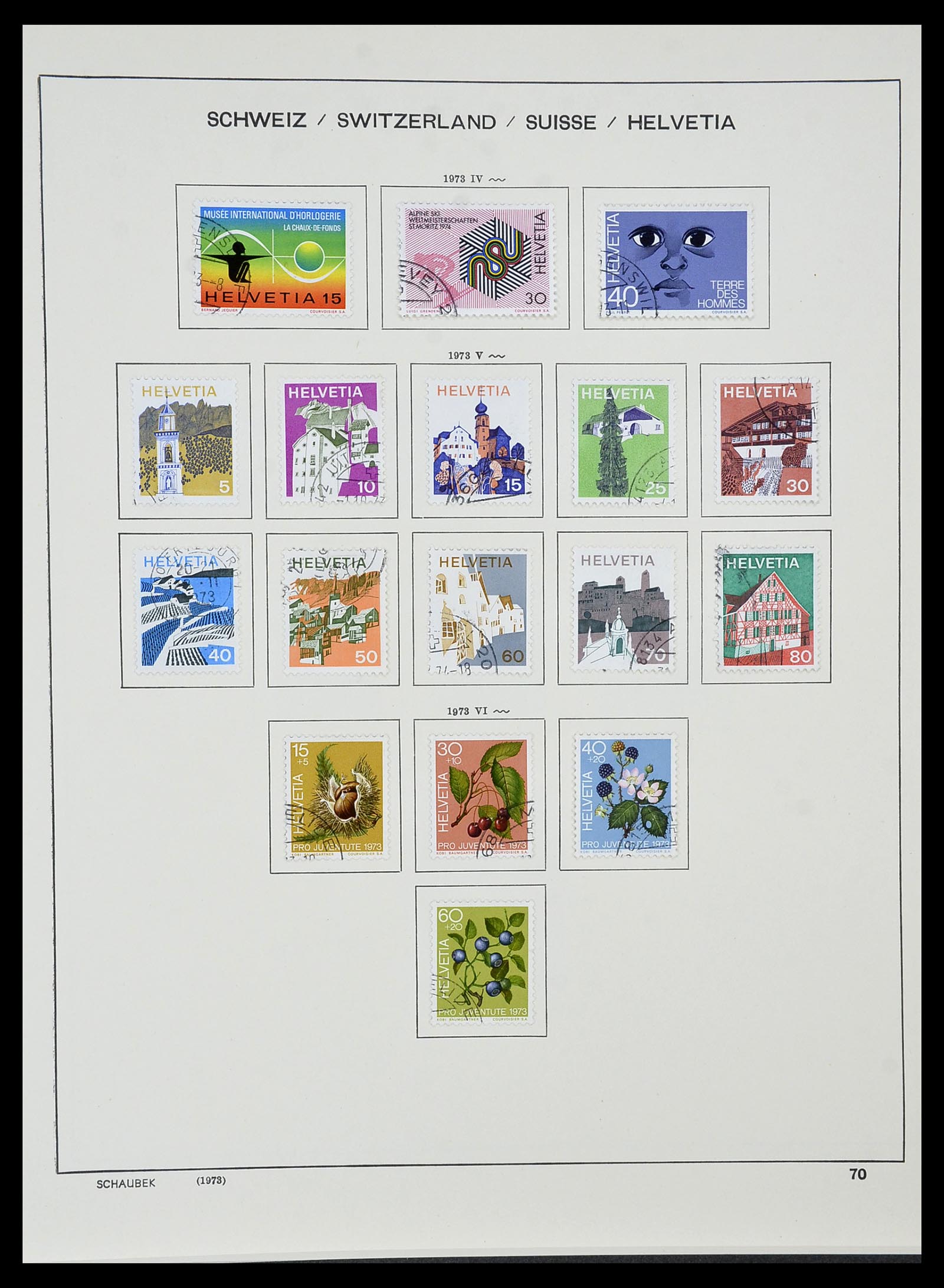 34436 067 - Stamp Collection 34436 Switzerland 1854-2016.