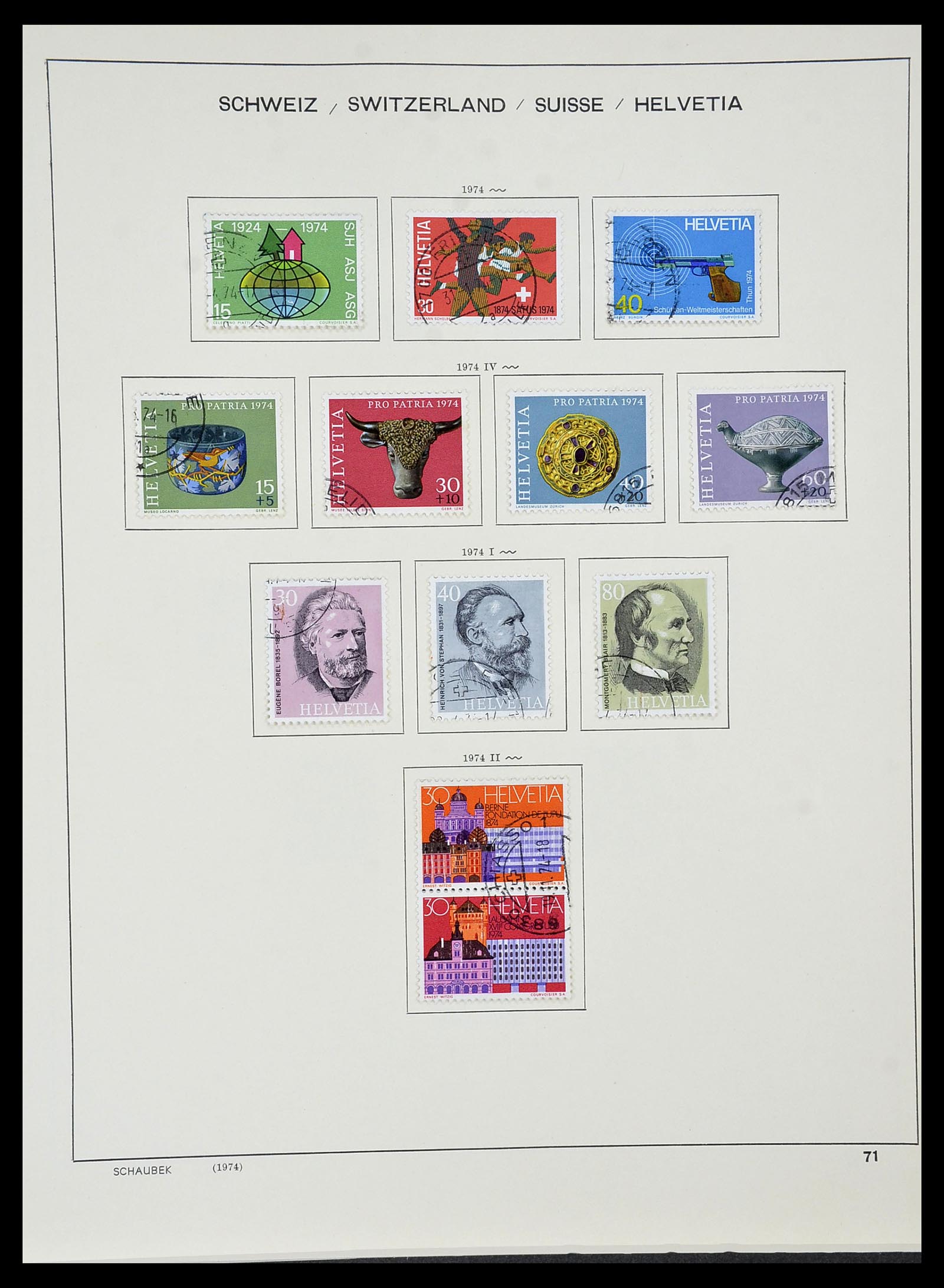 34436 068 - Postzegelverzameling 34436 Zwitserland 1854-2016.