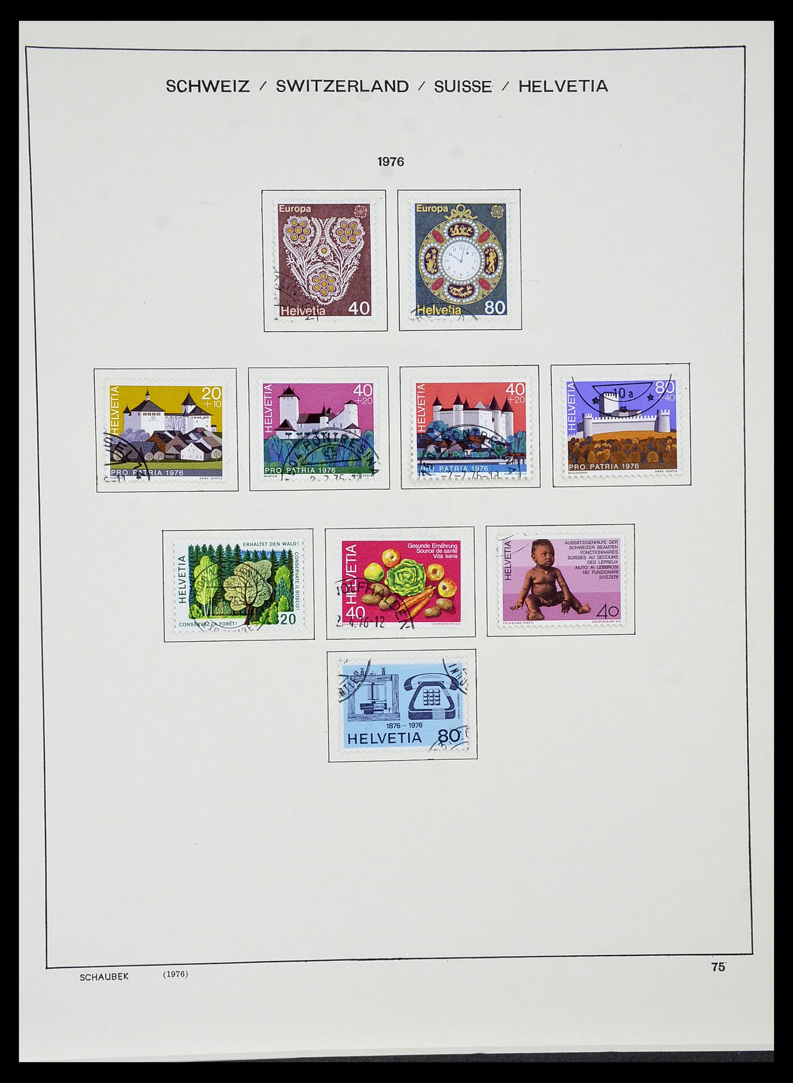 34436 072 - Stamp Collection 34436 Switzerland 1854-2016.