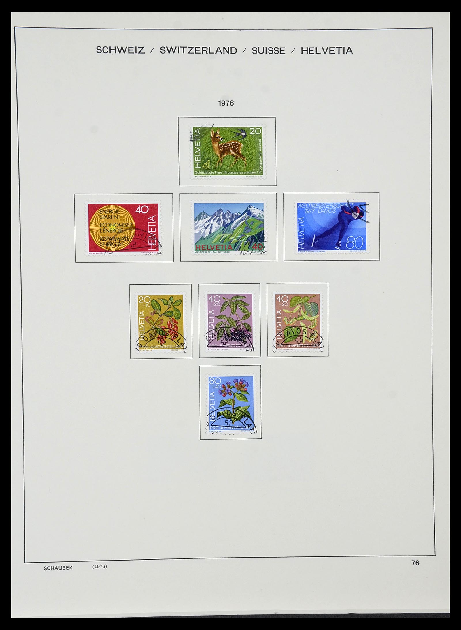 34436 073 - Postzegelverzameling 34436 Zwitserland 1854-2016.