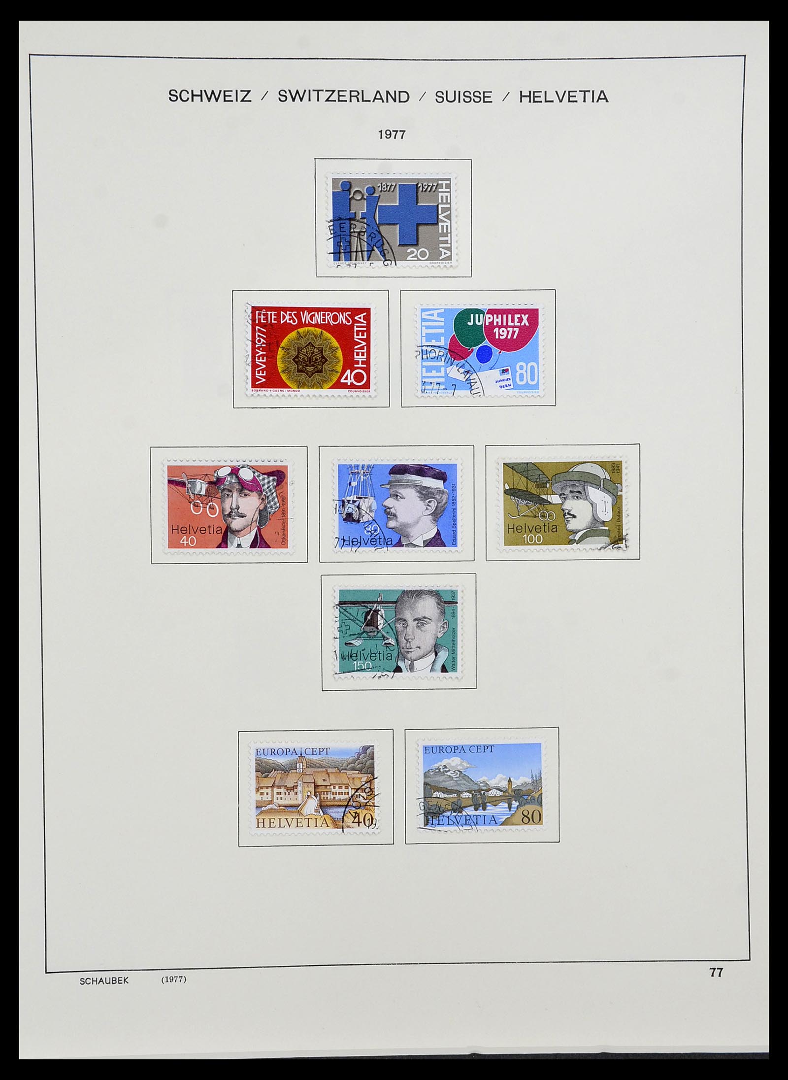 34436 074 - Postzegelverzameling 34436 Zwitserland 1854-2016.