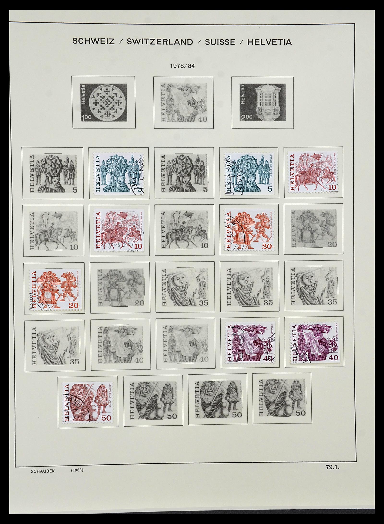 34436 077 - Stamp Collection 34436 Switzerland 1854-2016.
