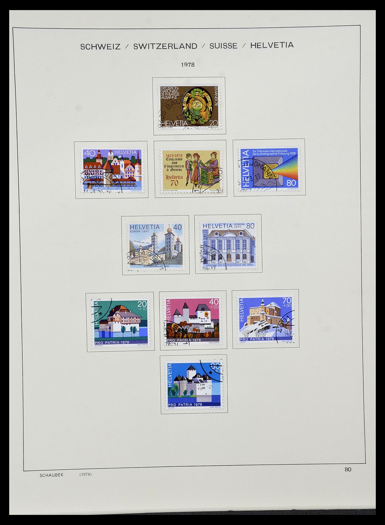 34436 081 - Stamp Collection 34436 Switzerland 1854-2016.