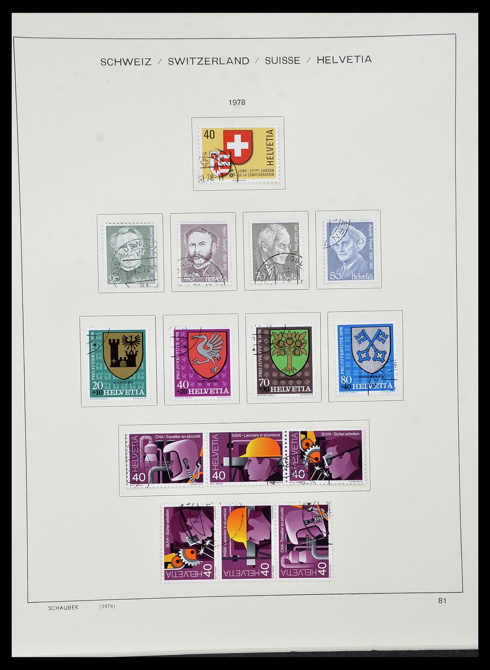 34436 082 - Postzegelverzameling 34436 Zwitserland 1854-2016.
