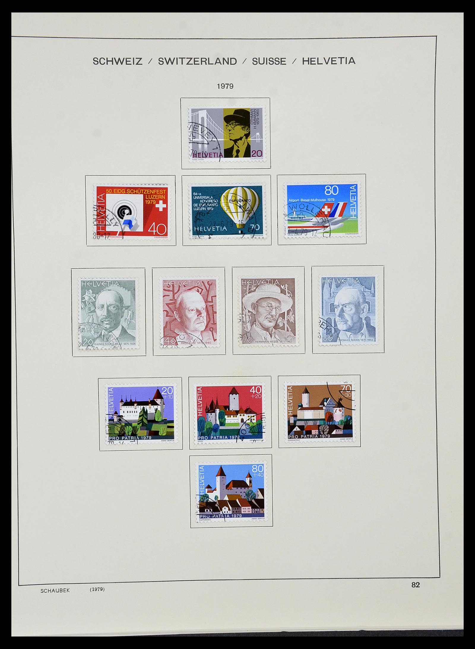 34436 084 - Stamp Collection 34436 Switzerland 1854-2016.