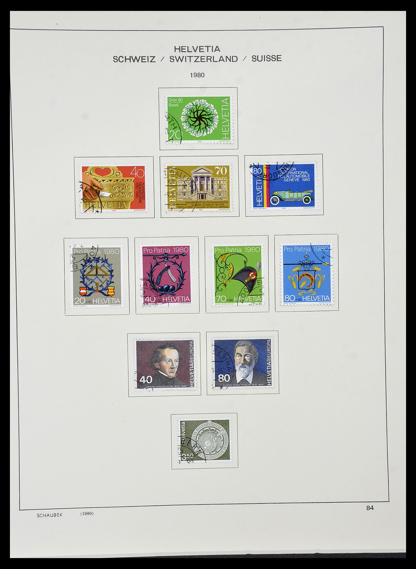 34436 086 - Stamp Collection 34436 Switzerland 1854-2016.