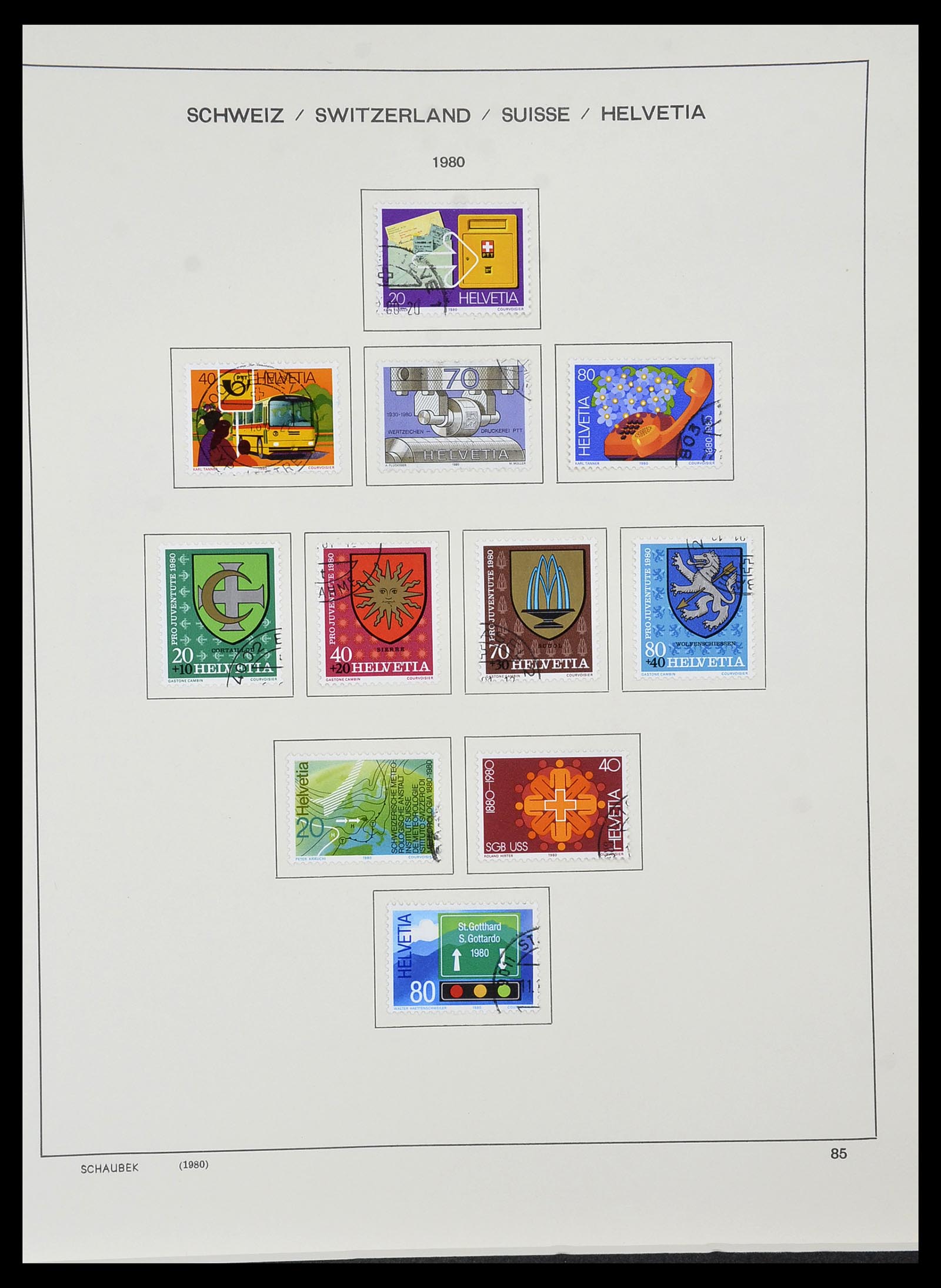 34436 087 - Postzegelverzameling 34436 Zwitserland 1854-2016.