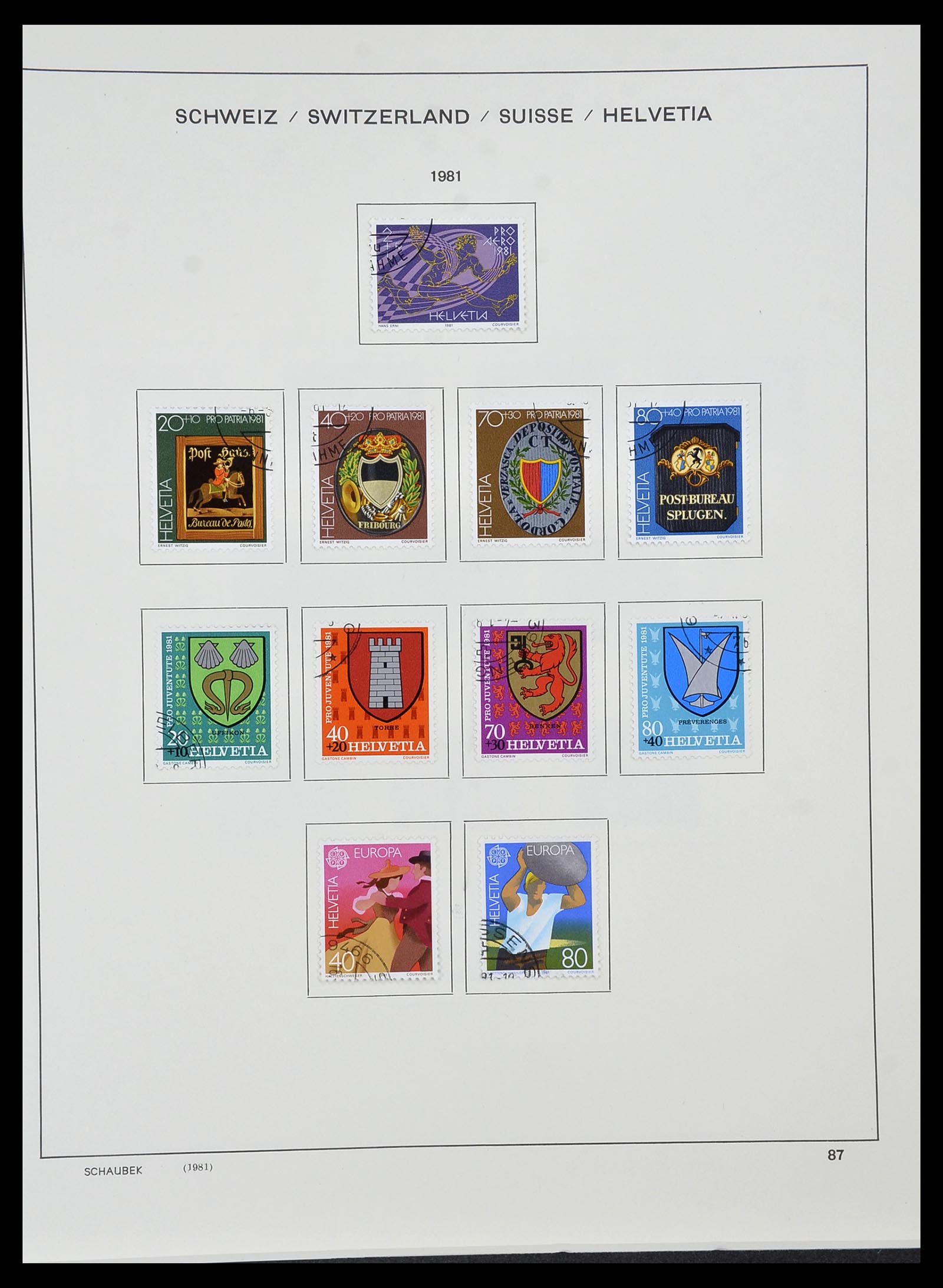 34436 089 - Postzegelverzameling 34436 Zwitserland 1854-2016.