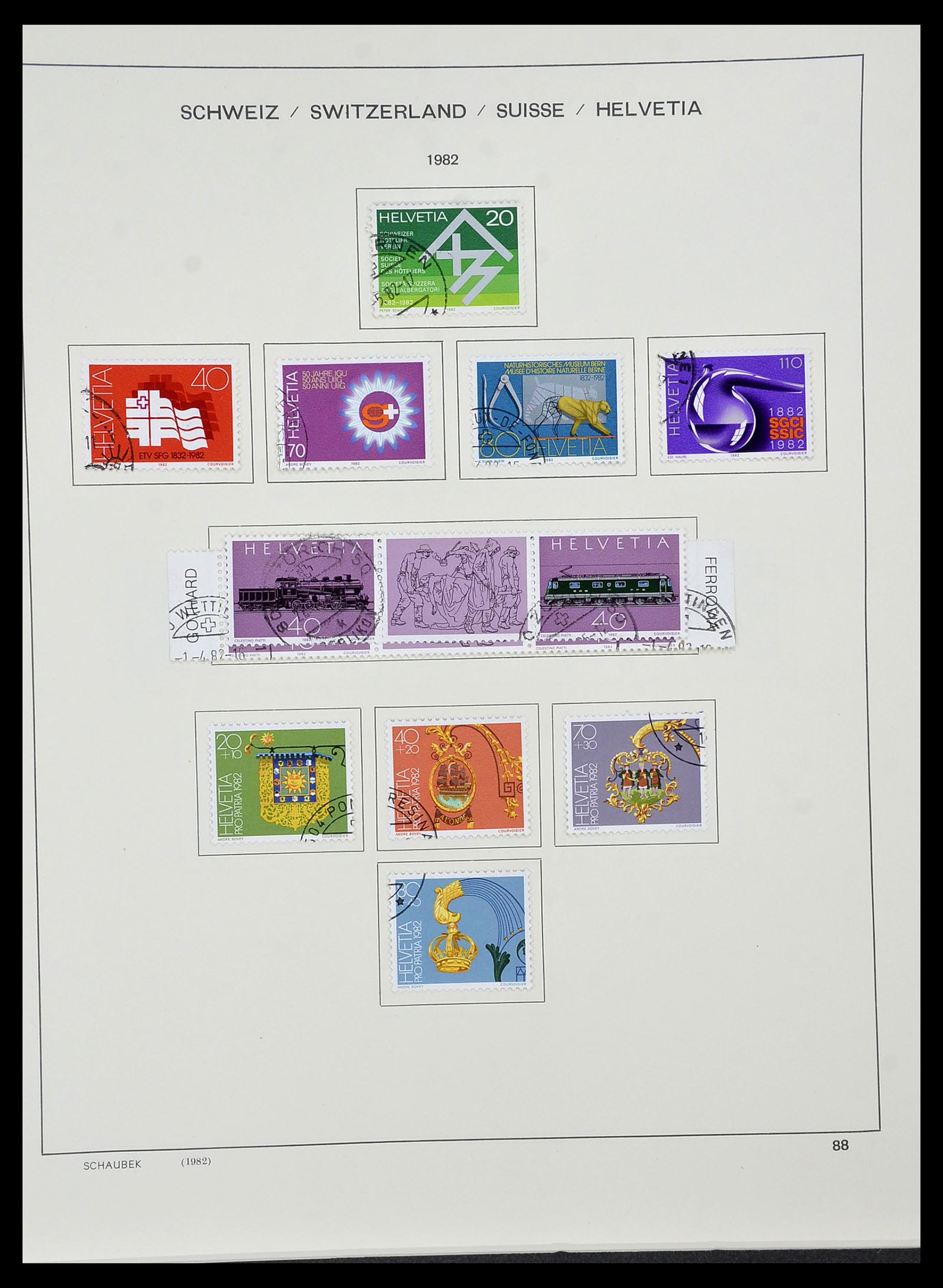 34436 090 - Stamp Collection 34436 Switzerland 1854-2016.