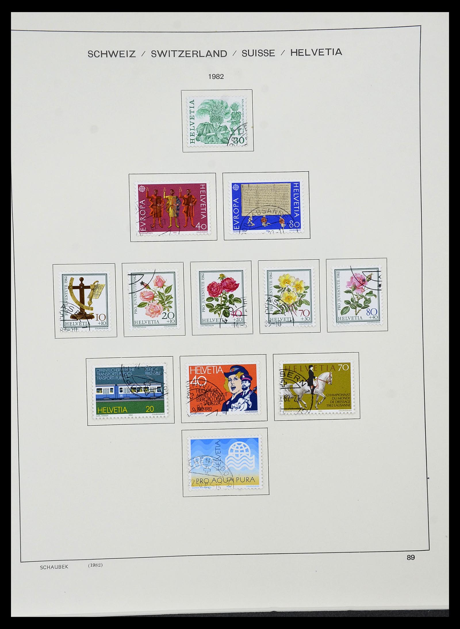 34436 091 - Stamp Collection 34436 Switzerland 1854-2016.
