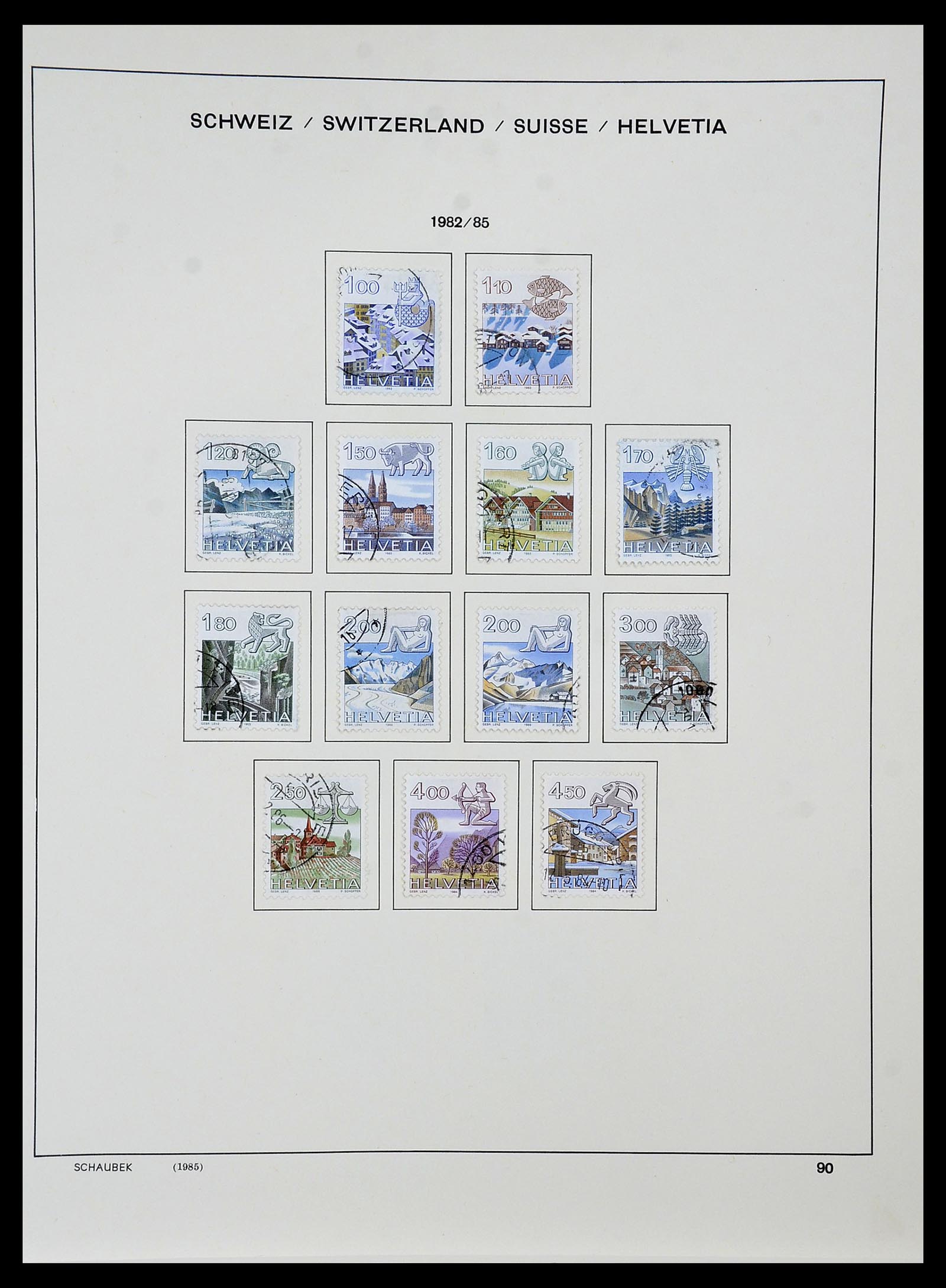 34436 092 - Stamp Collection 34436 Switzerland 1854-2016.