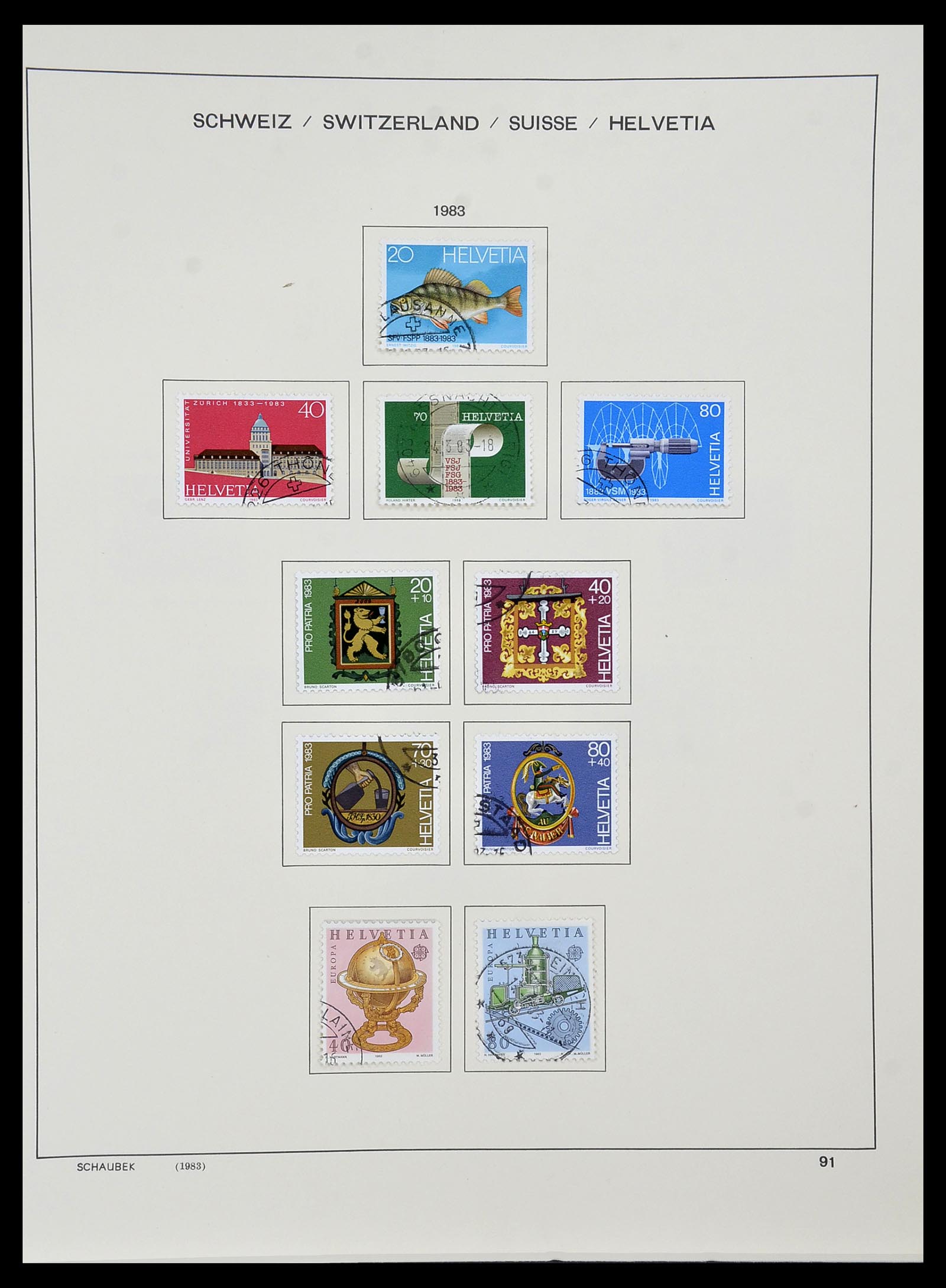 34436 093 - Stamp Collection 34436 Switzerland 1854-2016.