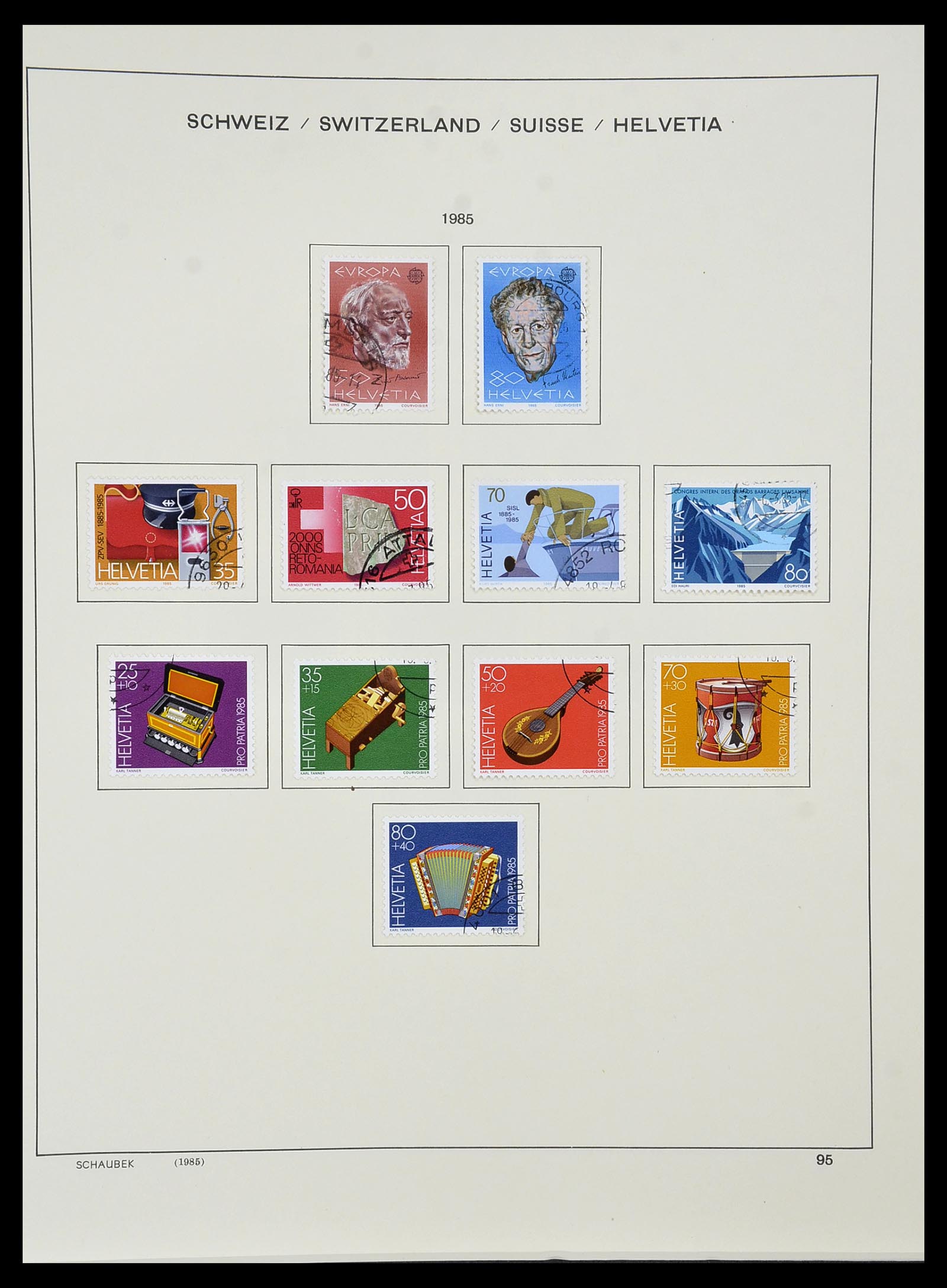 34436 097 - Stamp Collection 34436 Switzerland 1854-2016.