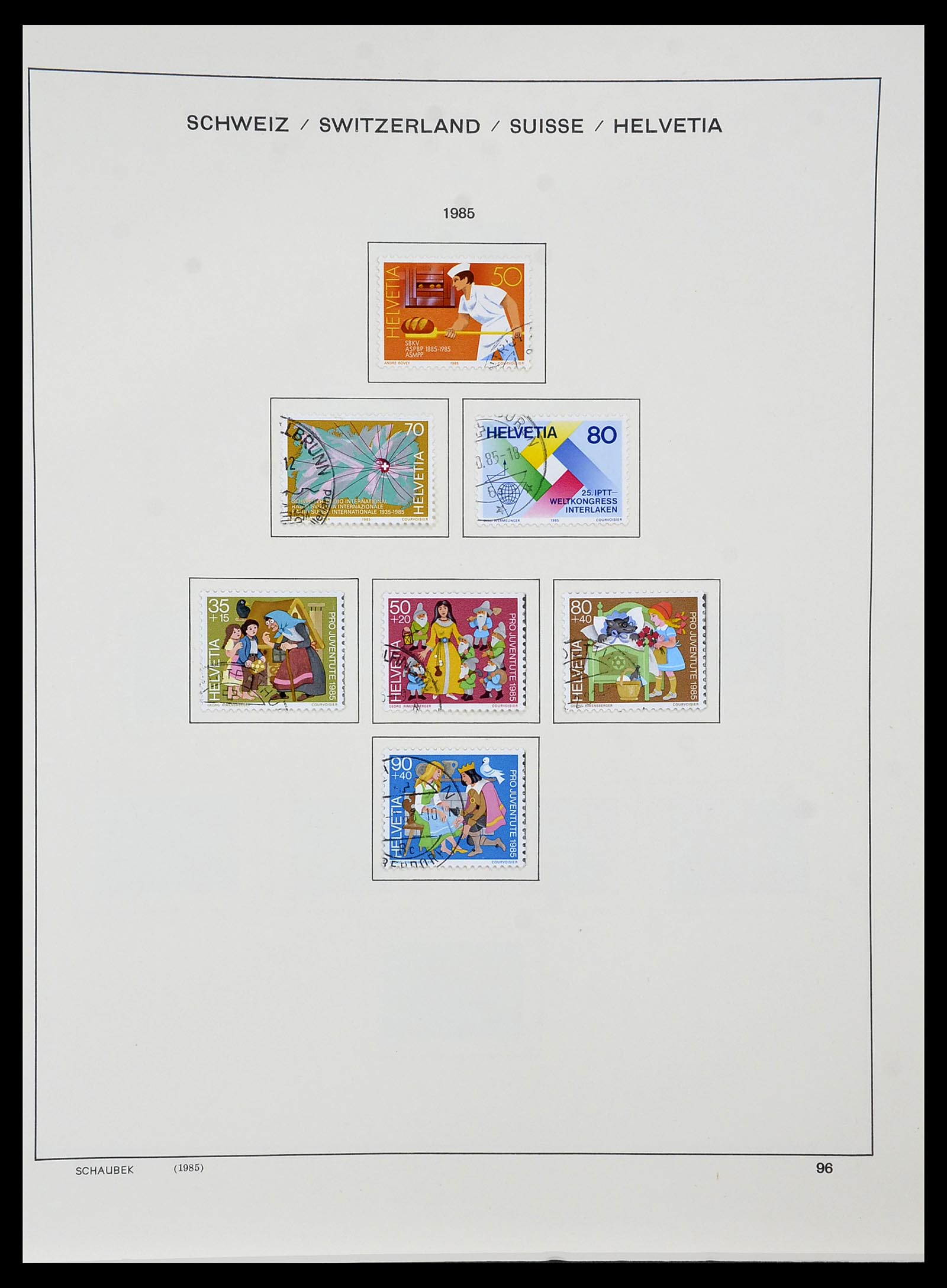 34436 098 - Stamp Collection 34436 Switzerland 1854-2016.