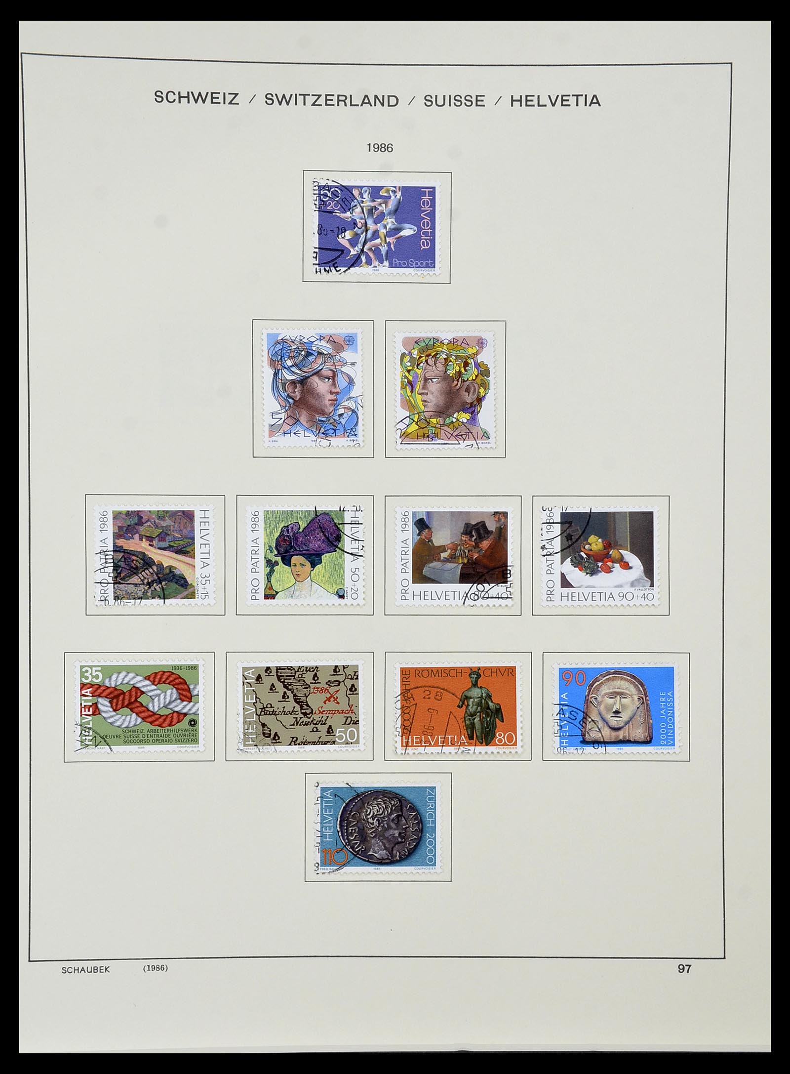 34436 099 - Postzegelverzameling 34436 Zwitserland 1854-2016.
