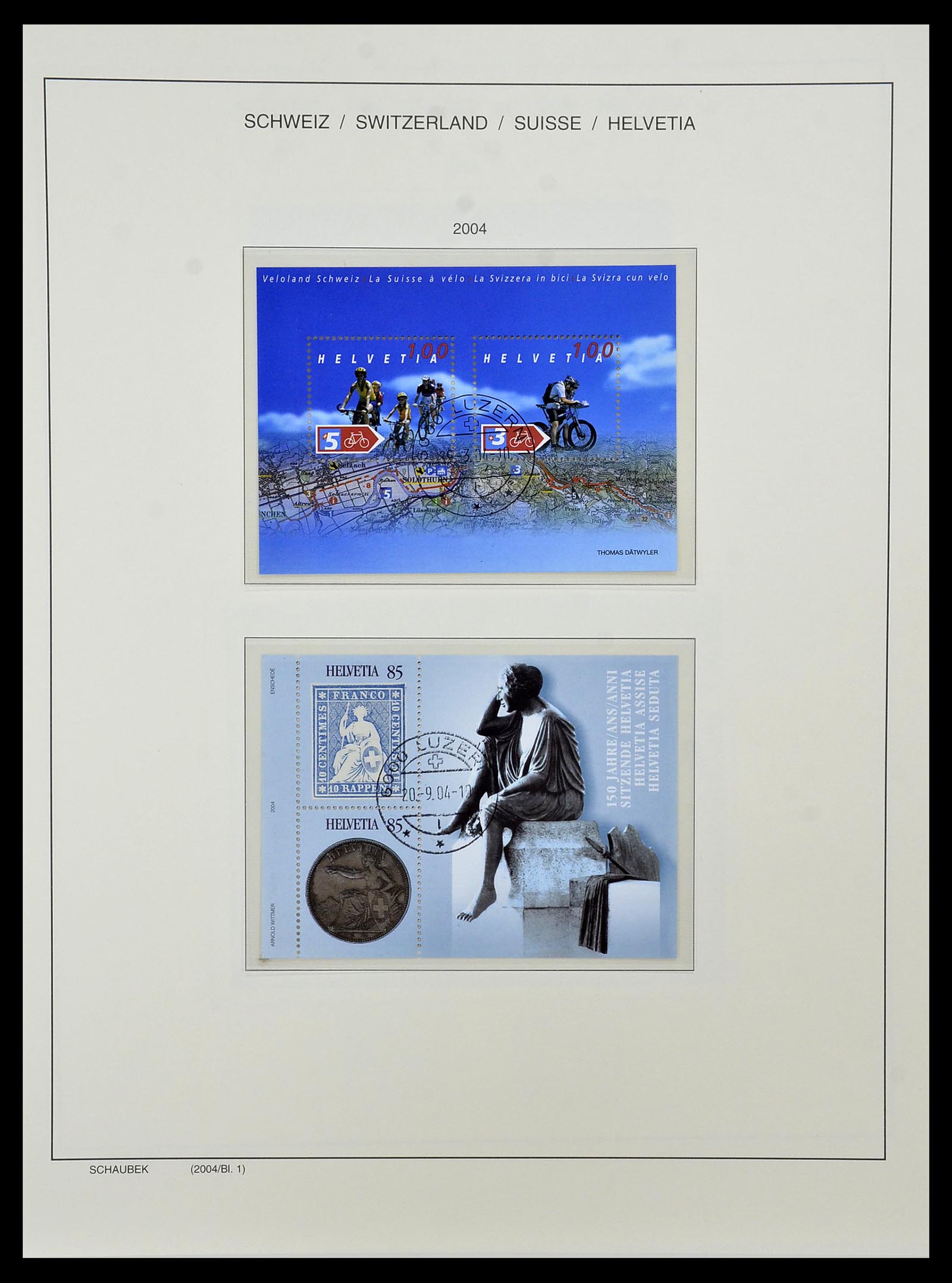 34436 246 - Stamp Collection 34436 Switzerland 1854-2016.