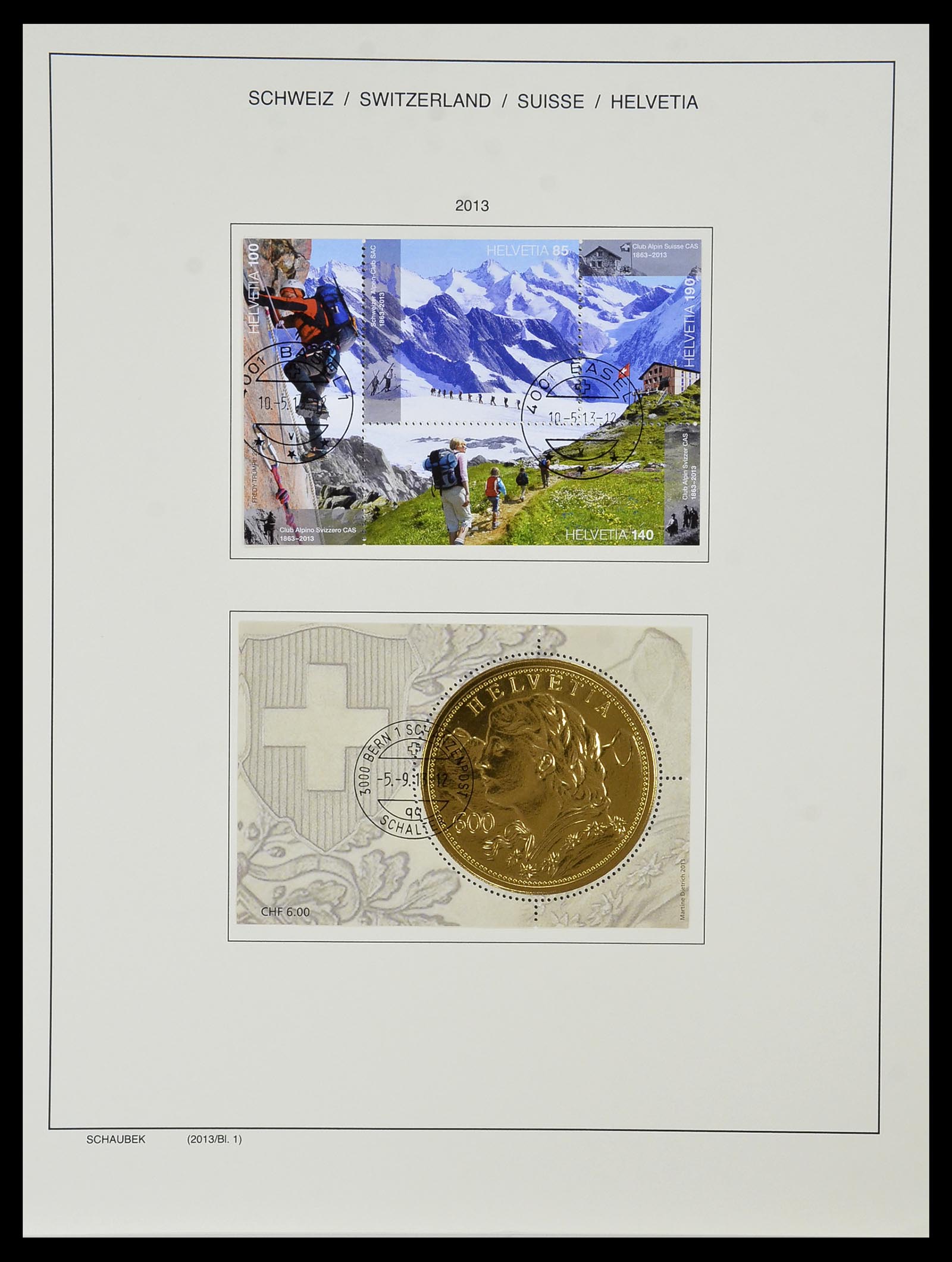 34436 257 - Stamp Collection 34436 Switzerland 1854-2016.