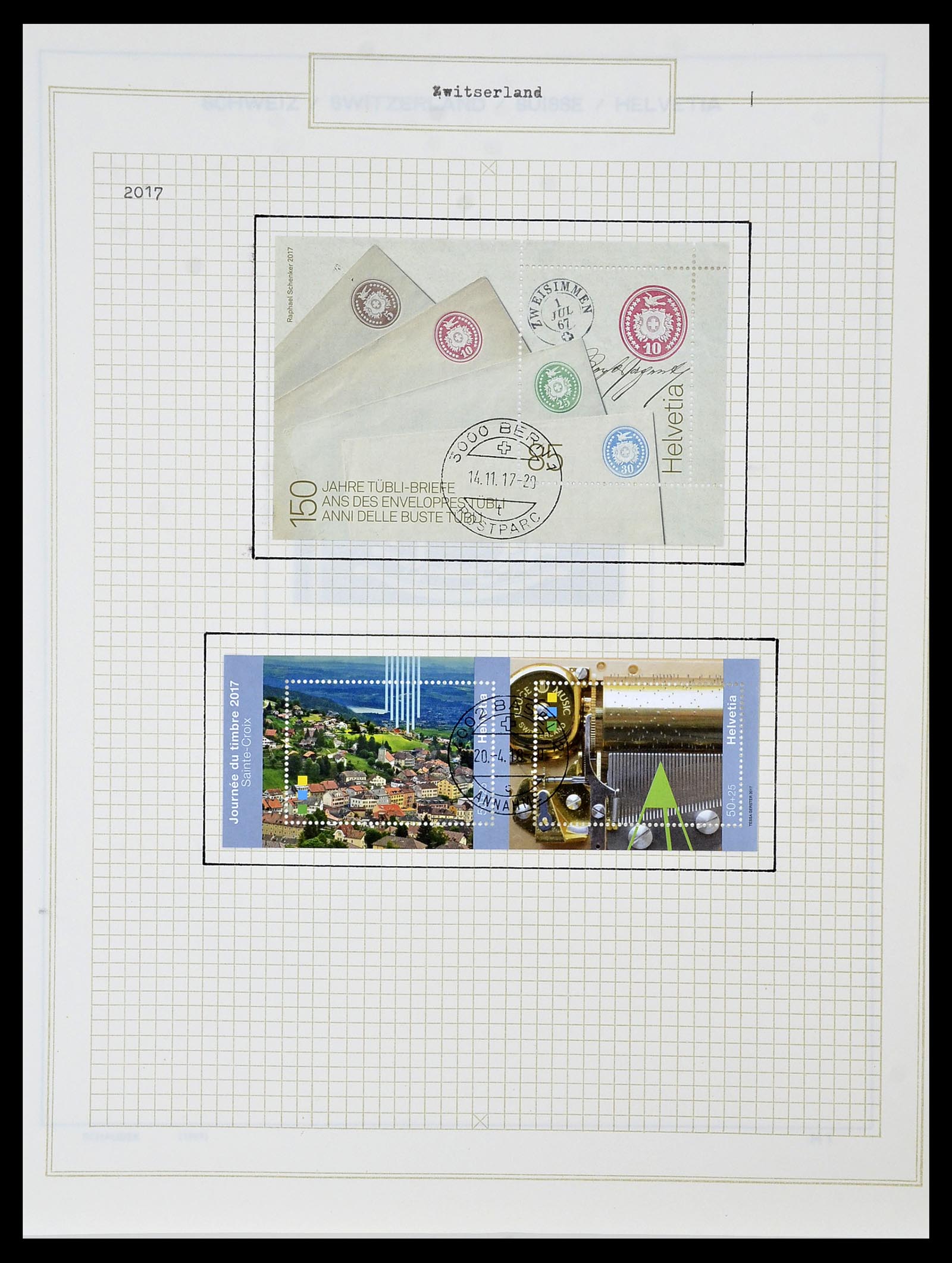 34436 265 - Stamp Collection 34436 Switzerland 1854-2016.