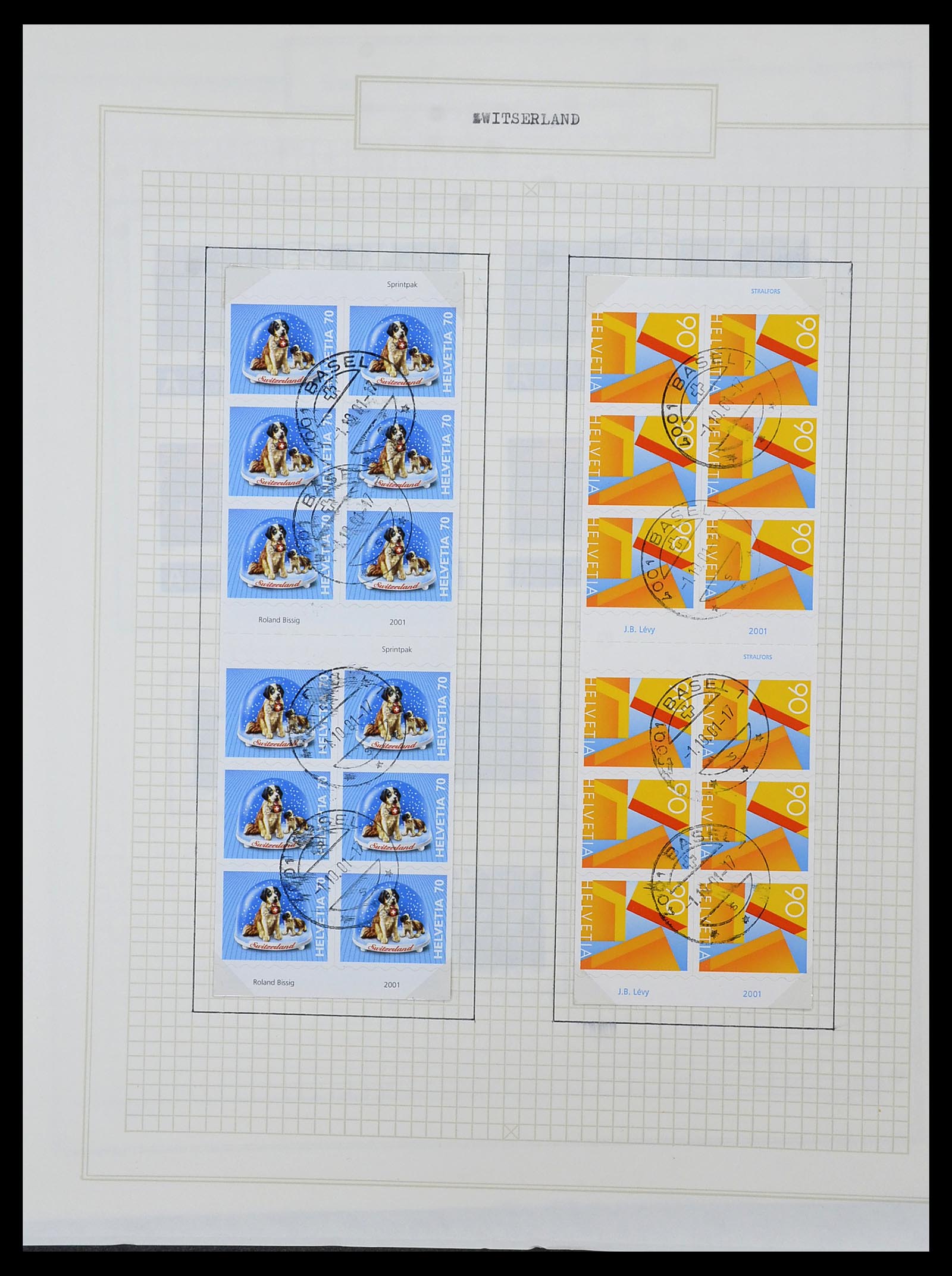 34436 280 - Postzegelverzameling 34436 Zwitserland 1854-2016.