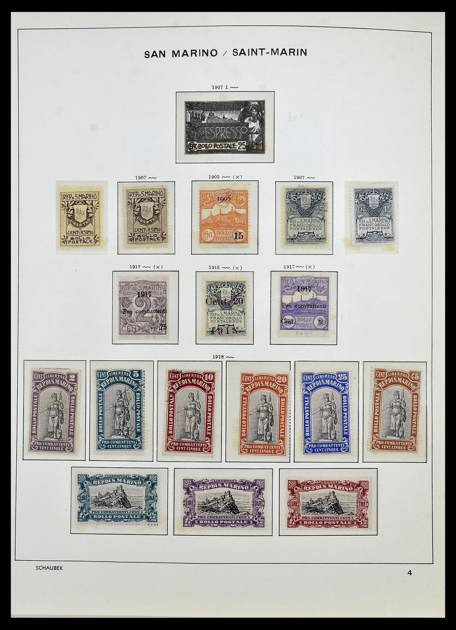 34439 003 - Postzegelverzameling 34439 San Marino 1877-1977.