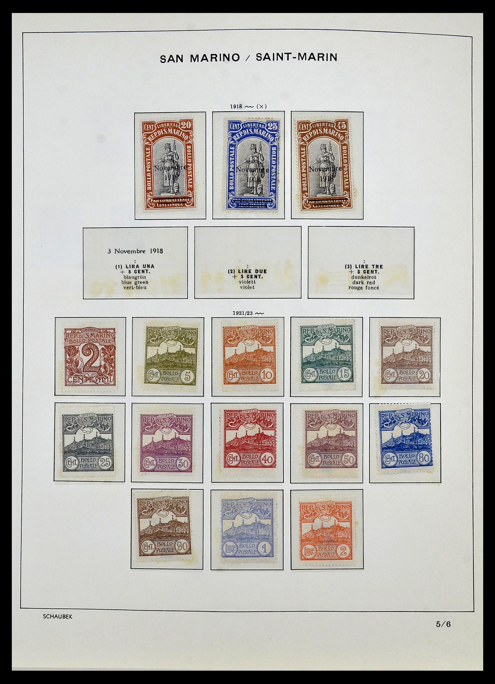 34439 004 - Postzegelverzameling 34439 San Marino 1877-1977.