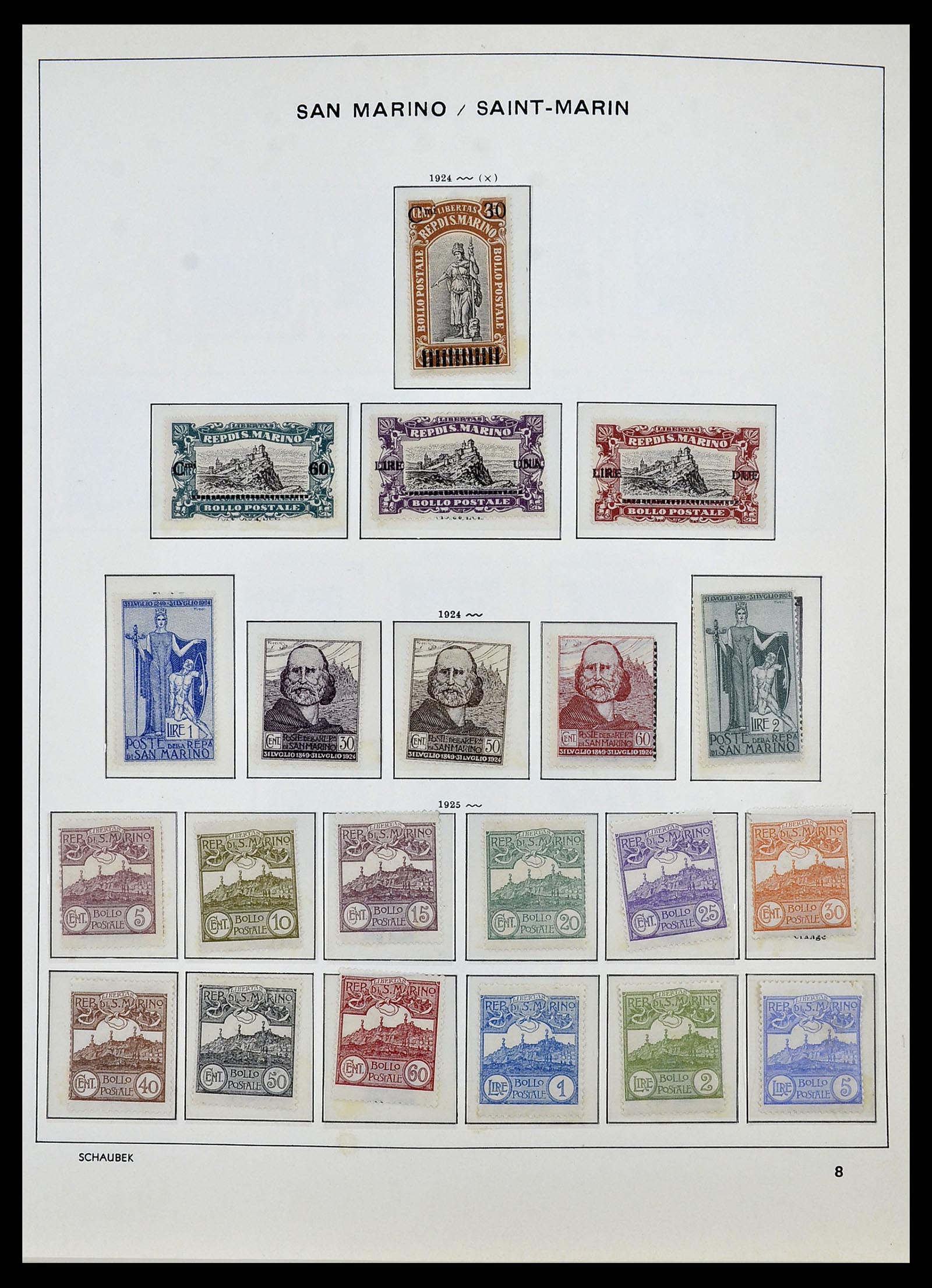 34439 006 - Postzegelverzameling 34439 San Marino 1877-1977.